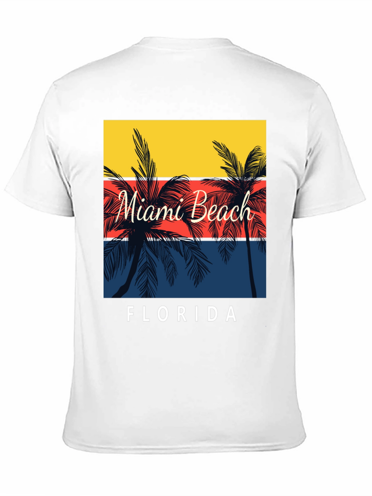 Miami Beach Florida Palm Tree T-Shirt