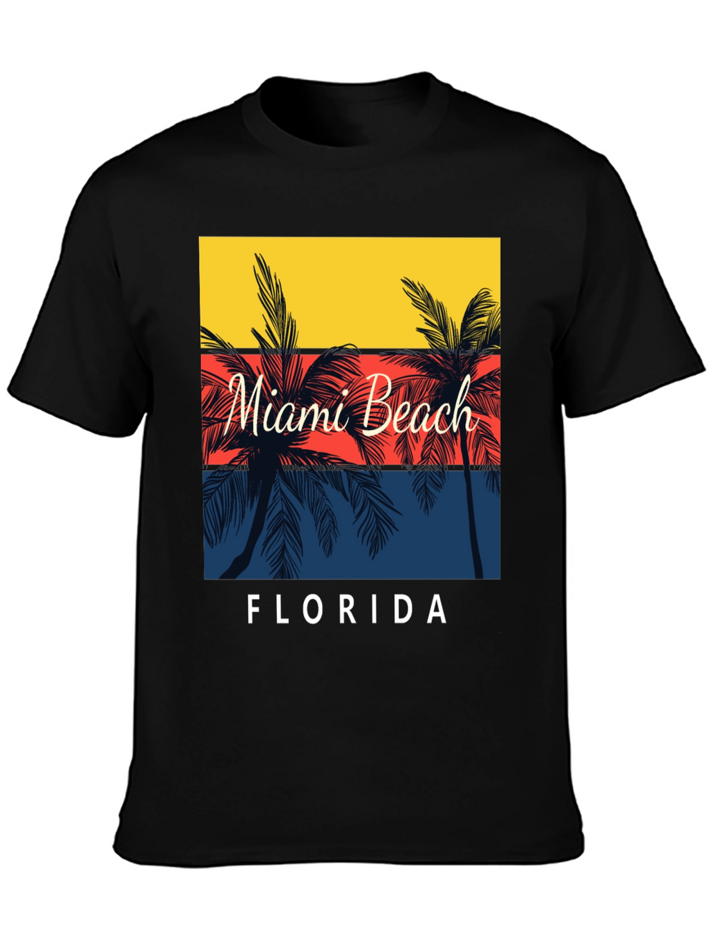 Miami Beach Florida Palm Tree T-Shirt