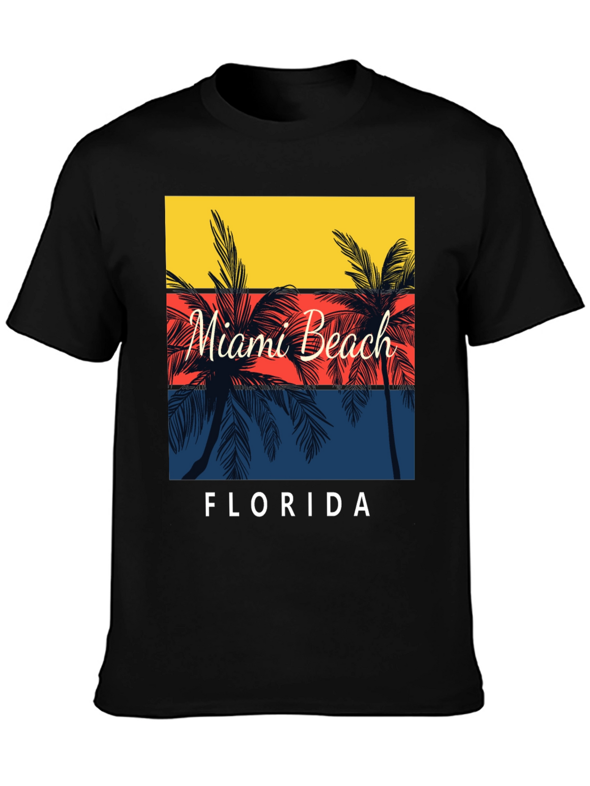 Miami Beach Florida Palm Tree T-Shirt