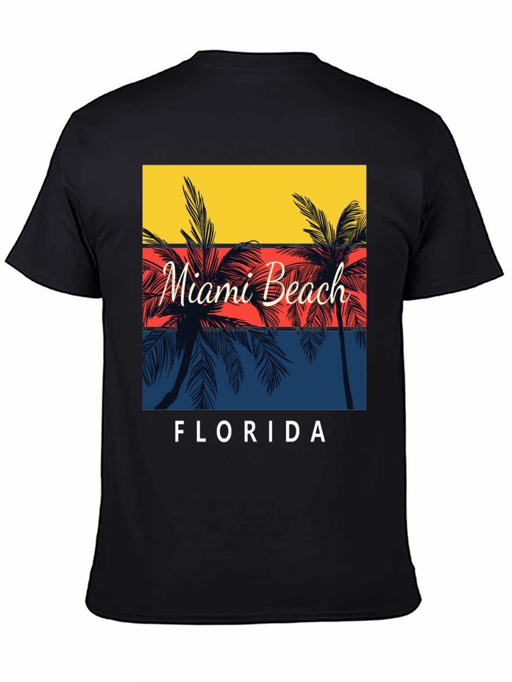 Miami Beach Florida Palm Tree T-Shirt