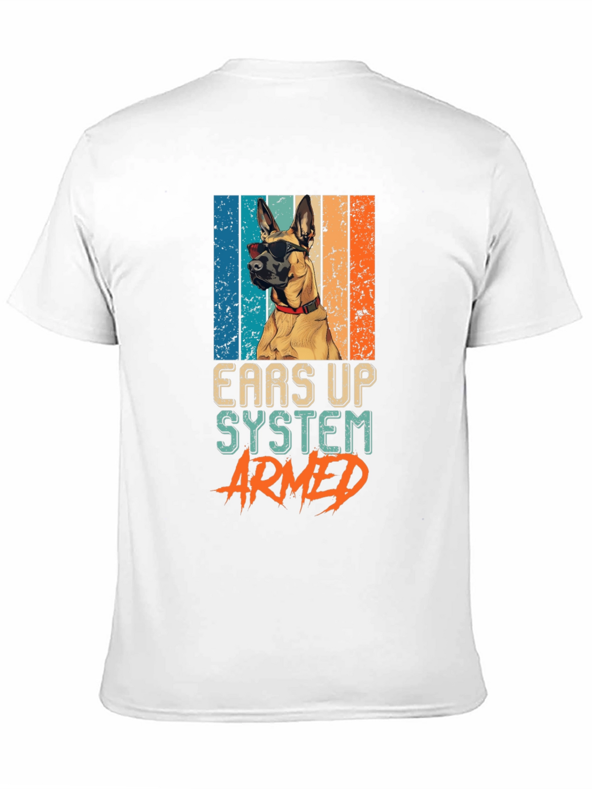 Ears Up System Armed Dog T-Shirt