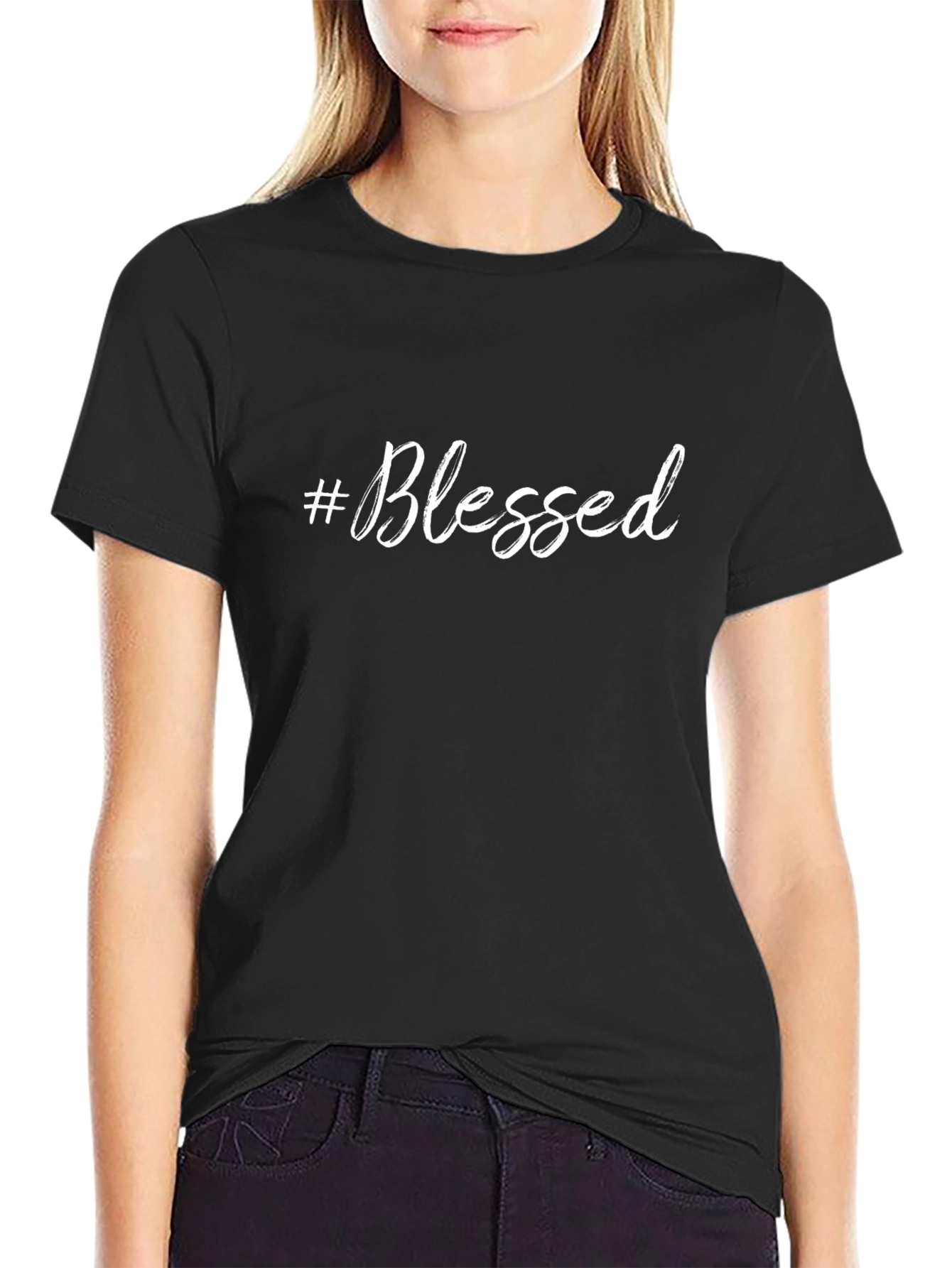 #Blessed Black T-Shirt - Stylish & Comfortable