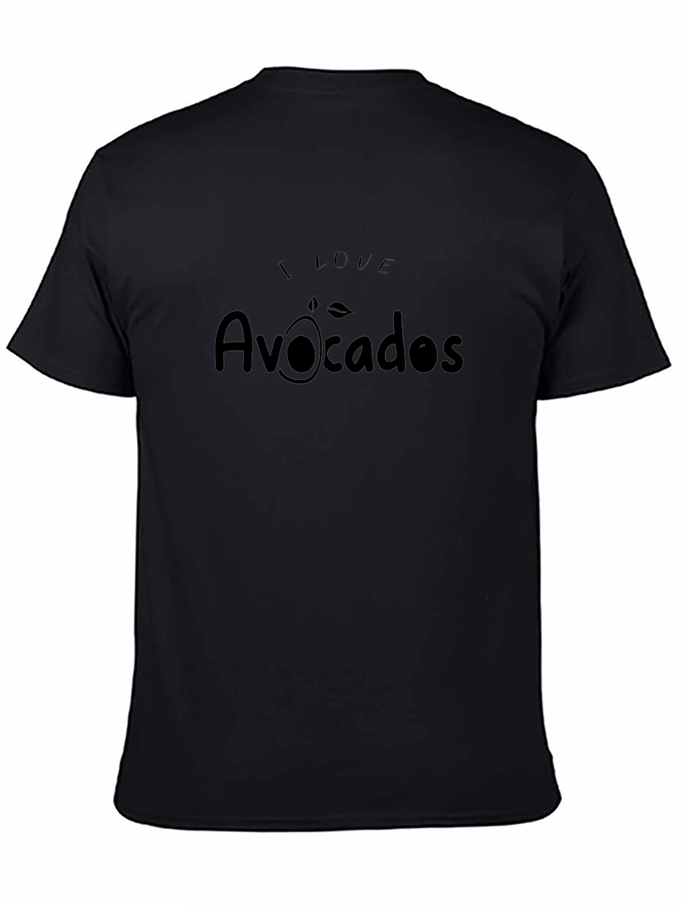 I Love Avocados Black Graphic Tee