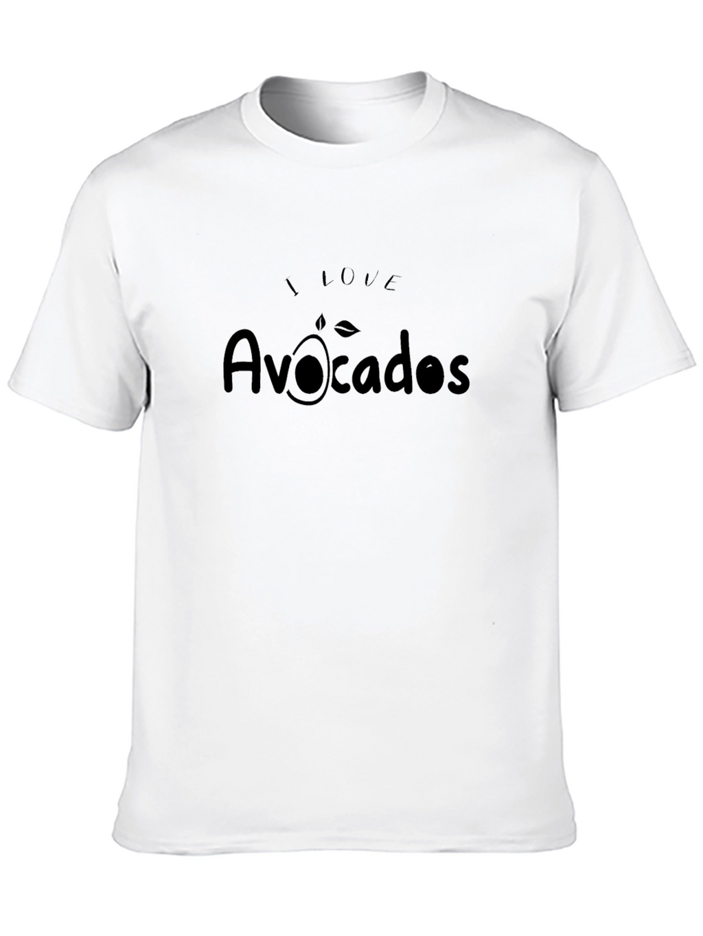 I Love Avocados Black Graphic Tee
