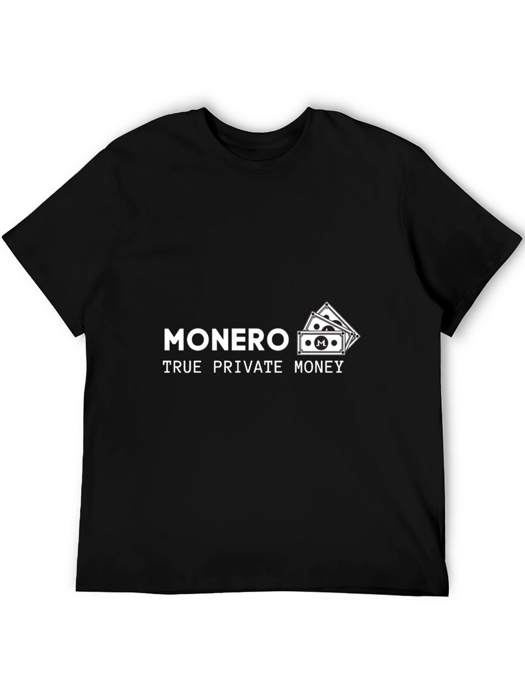 Monero True Private Money Black T-Shirt
