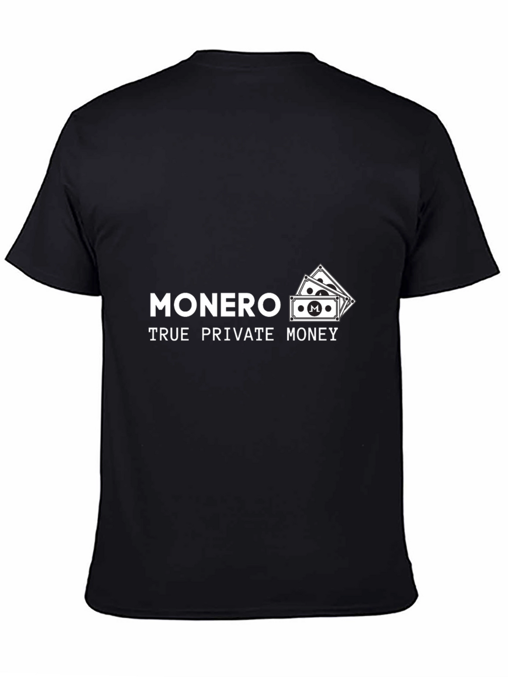Monero True Private Money Black T-Shirt