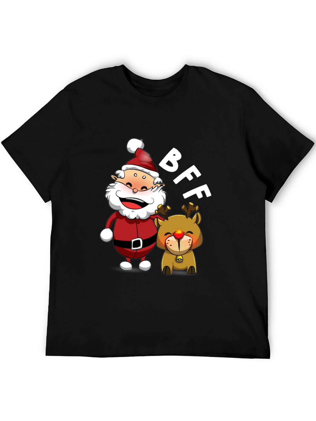 BFF Santa & Reindeer Graphic Tee