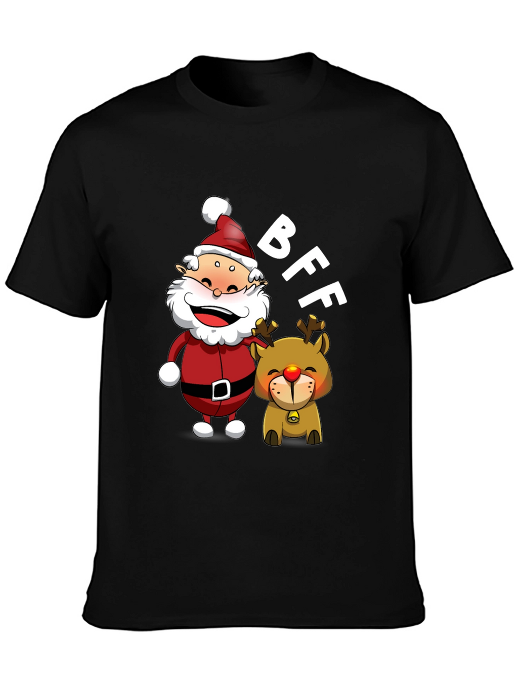 BFF Santa & Reindeer Graphic Tee