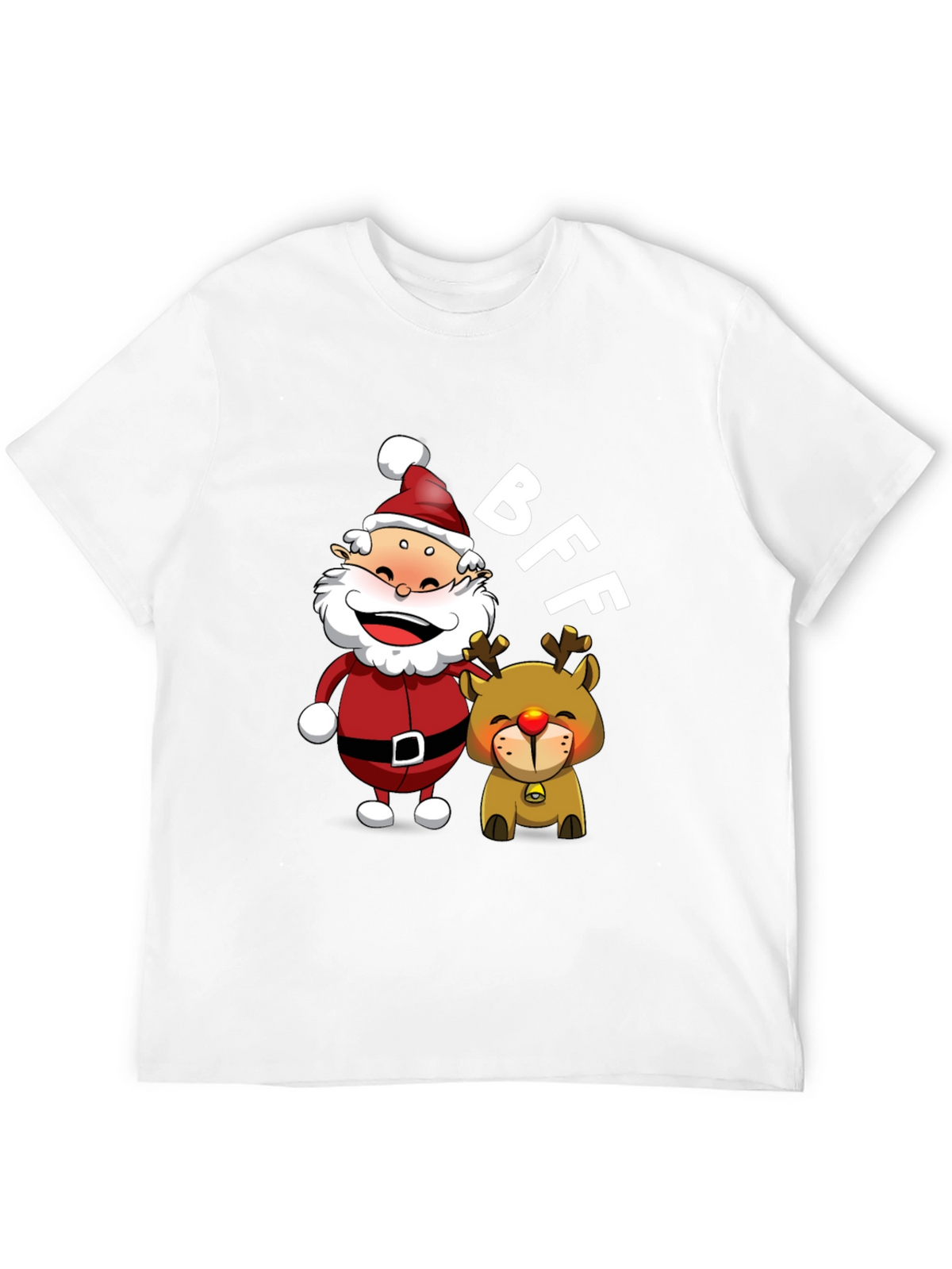BFF Santa & Reindeer Graphic Tee