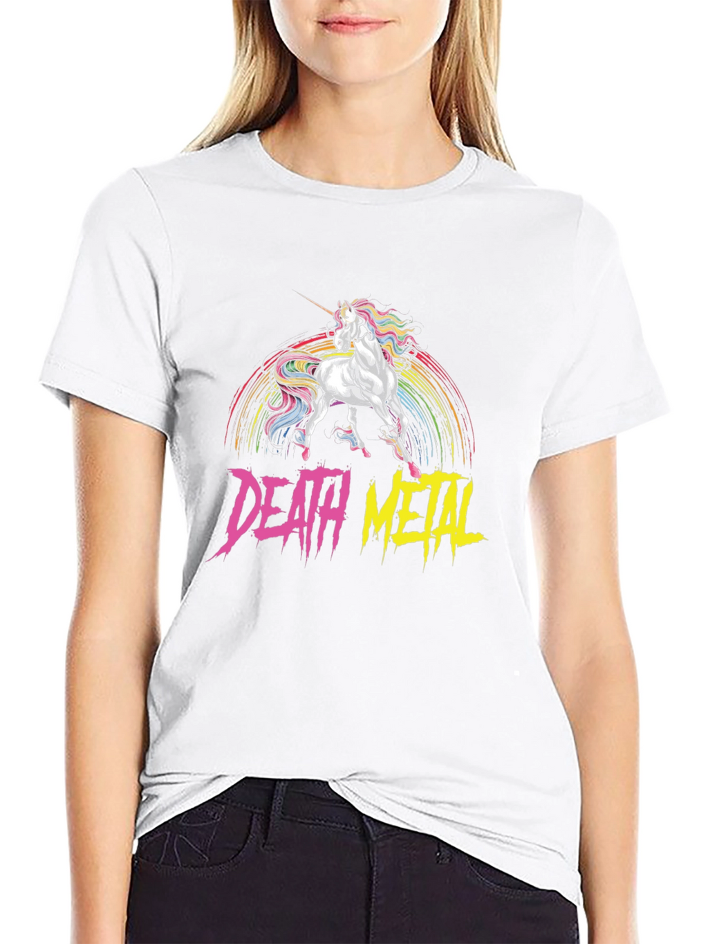 Death Metal Unicorn Black T-Shirt
