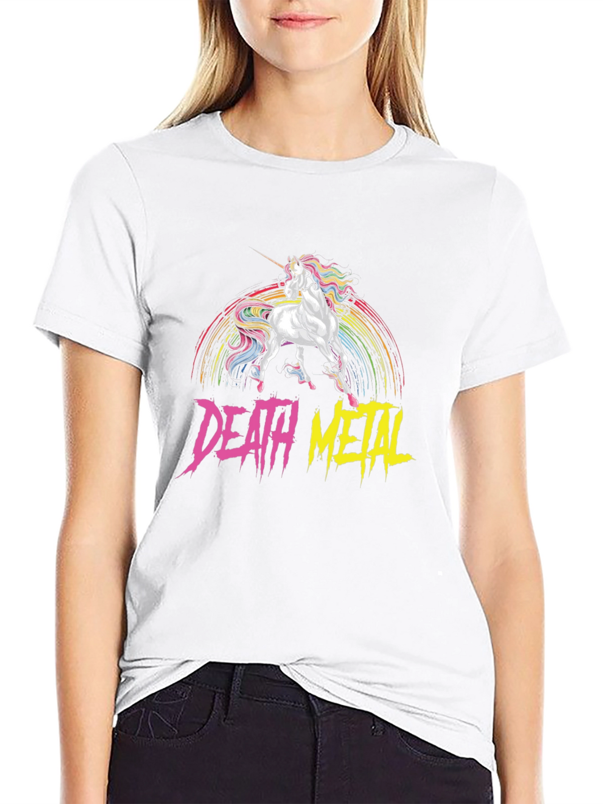 Death Metal Unicorn Black T-Shirt