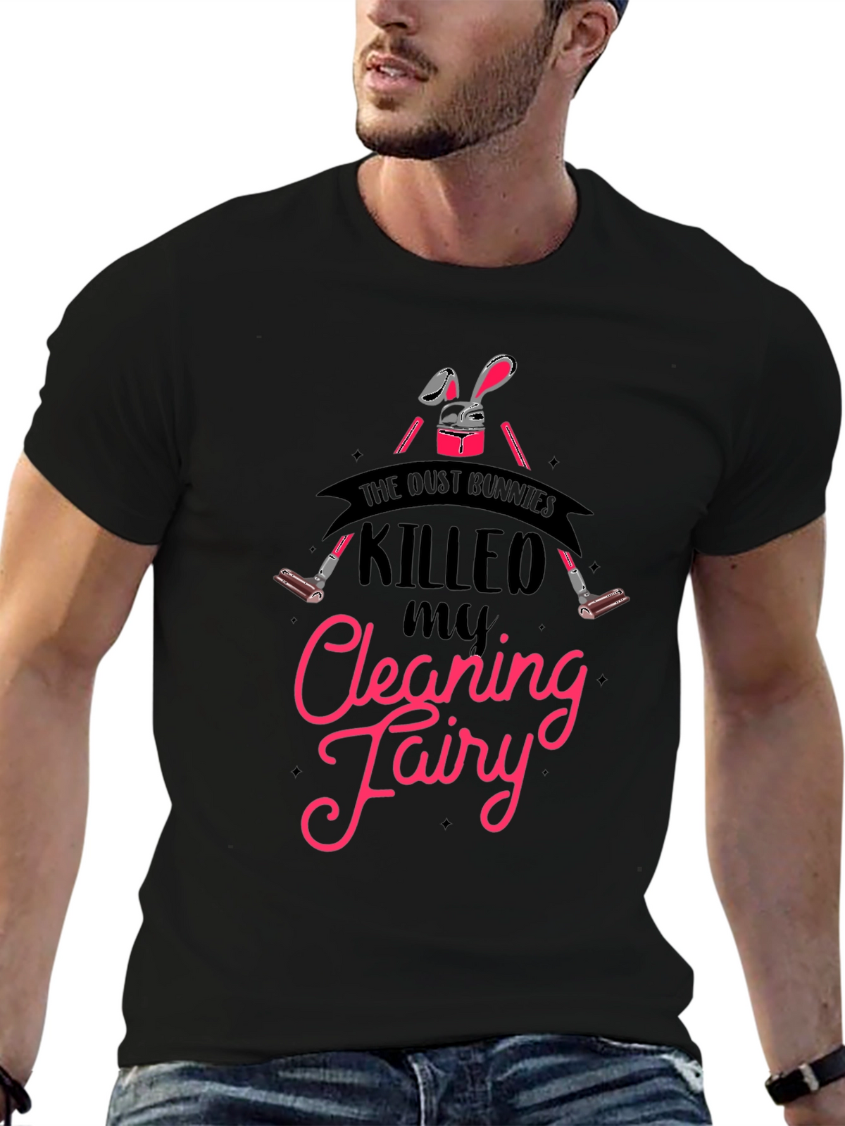Dust Bunnies Cleaning Fairy T-Shirt