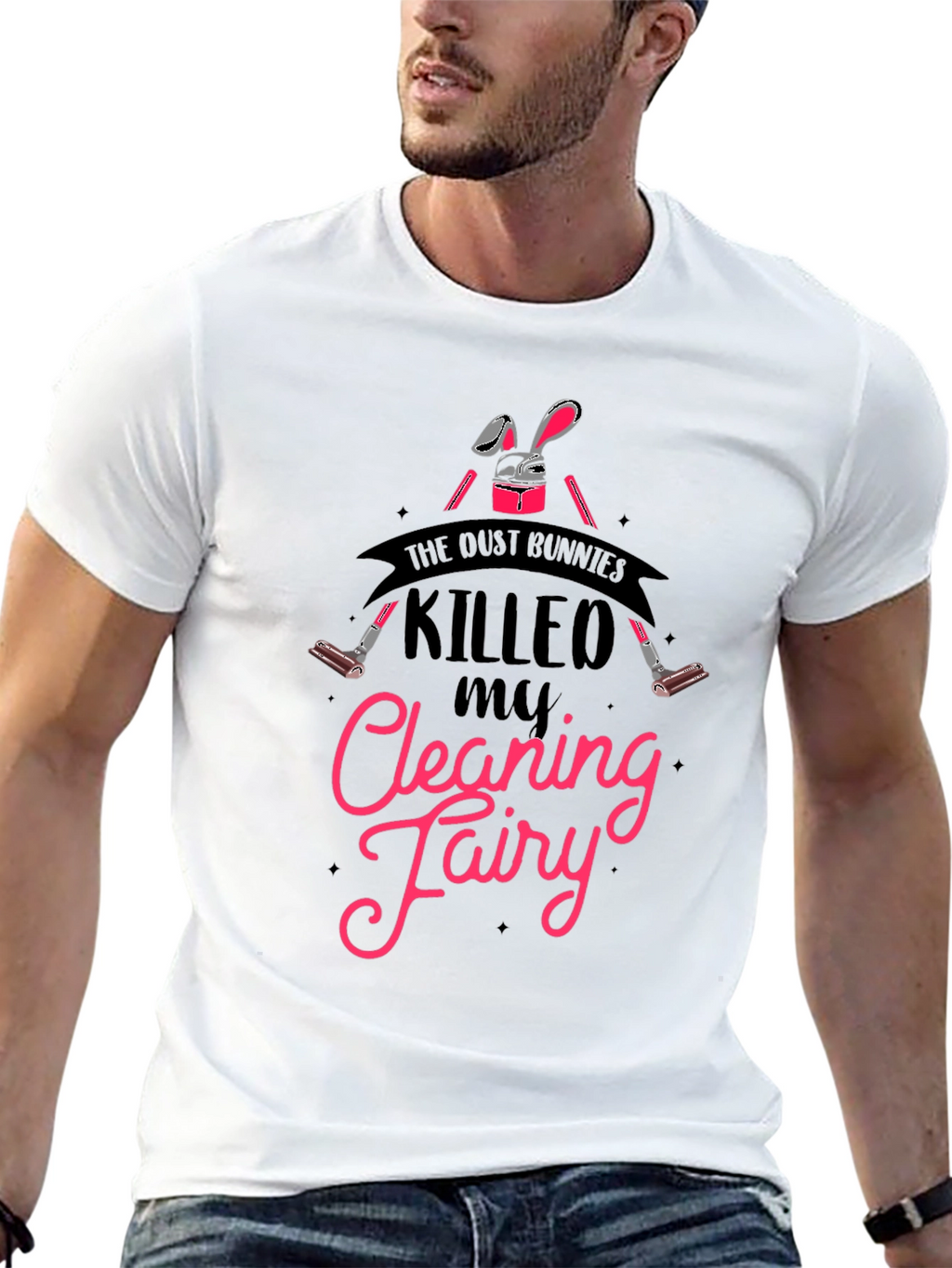 Dust Bunnies Cleaning Fairy T-Shirt