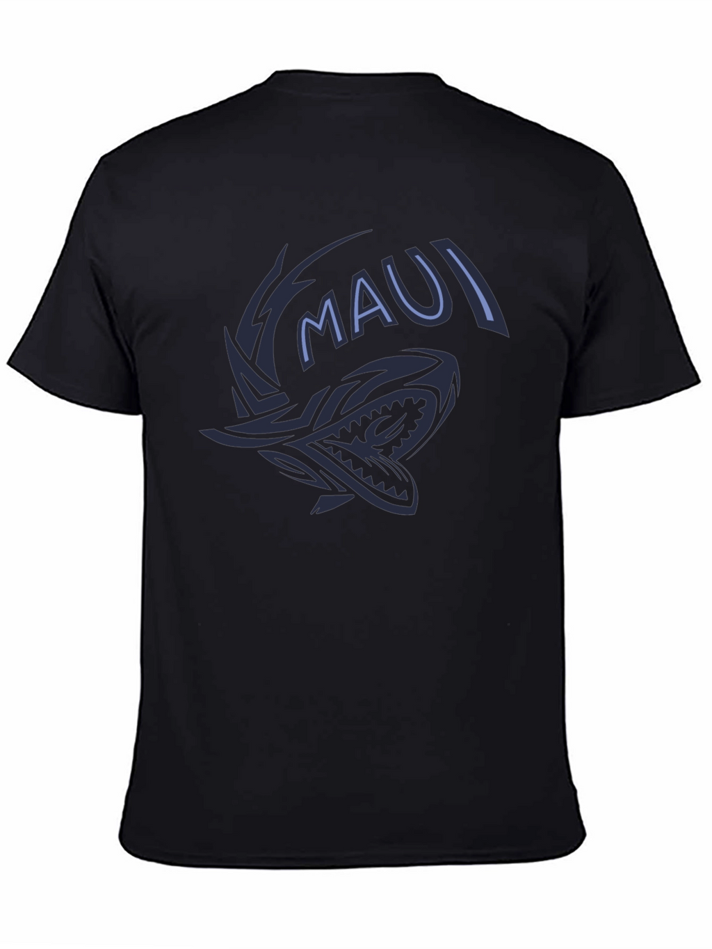 Maui Shark Graphic Tee - Black
