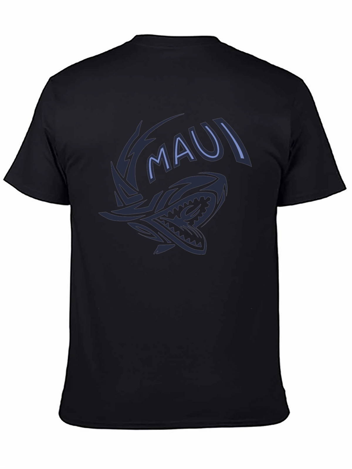 Maui Shark Graphic Tee - Black
