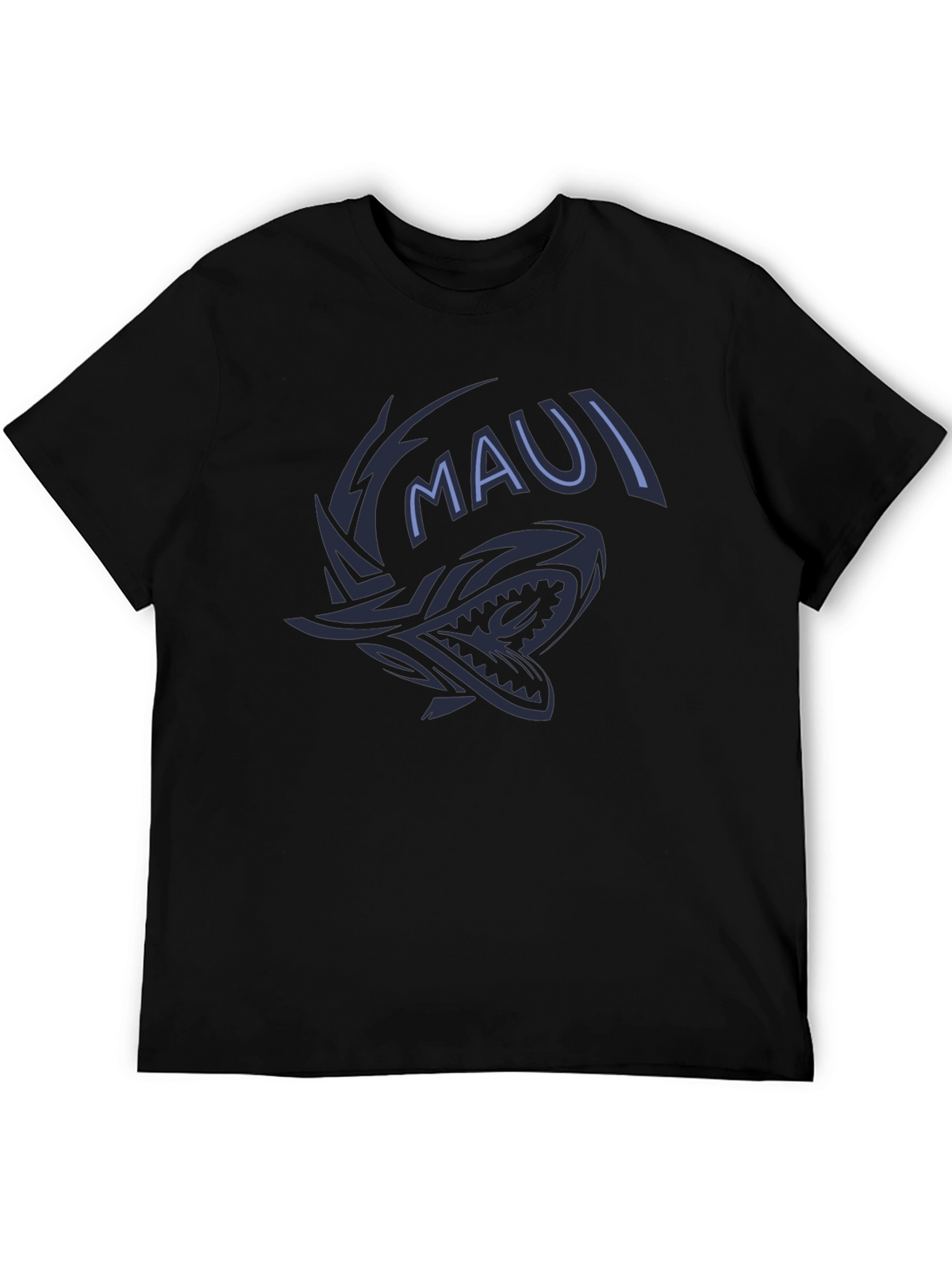 Maui Shark Graphic Tee - Black