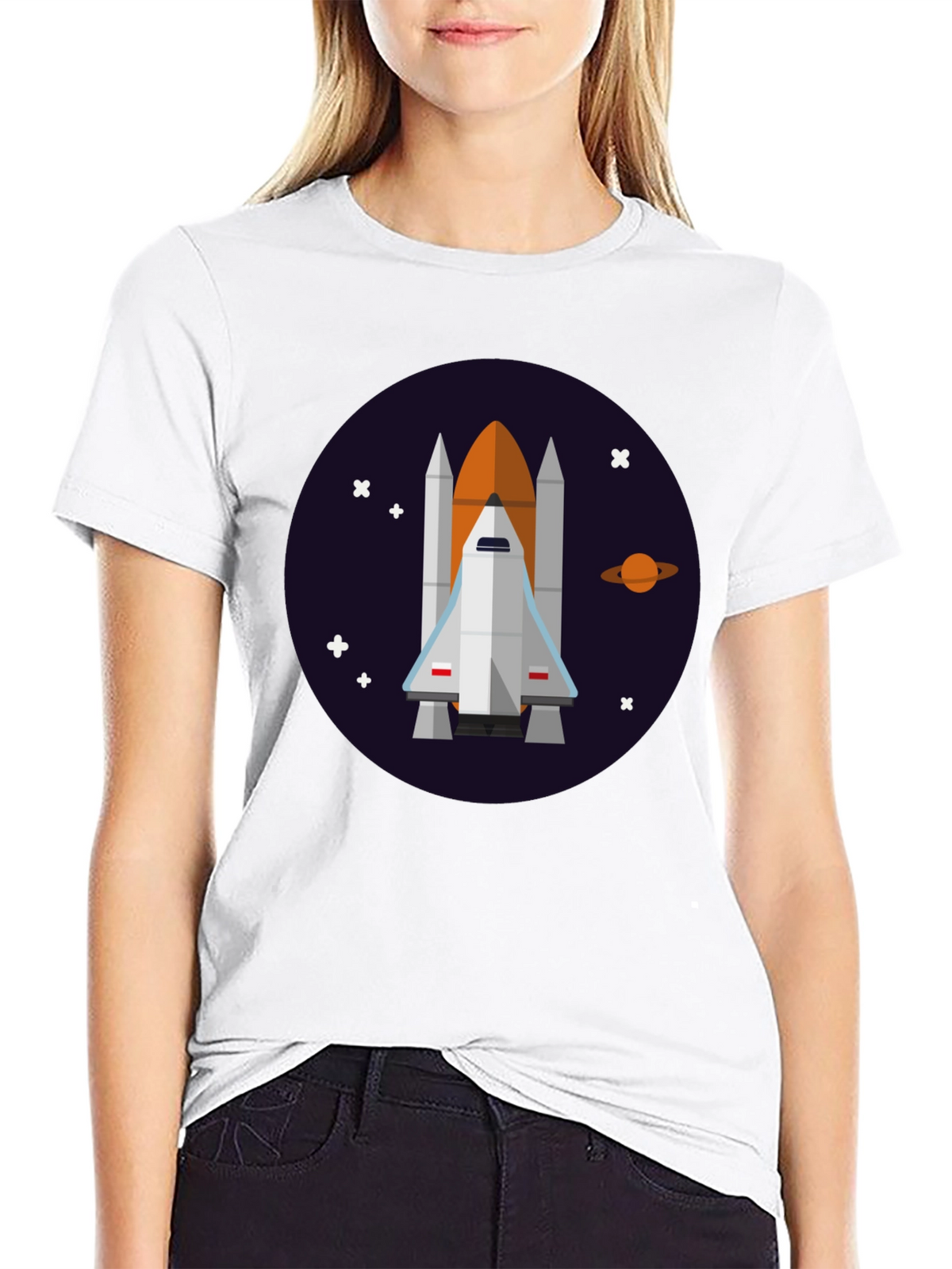 Space Shuttle Graphic Tee - Explore the Cosmos!