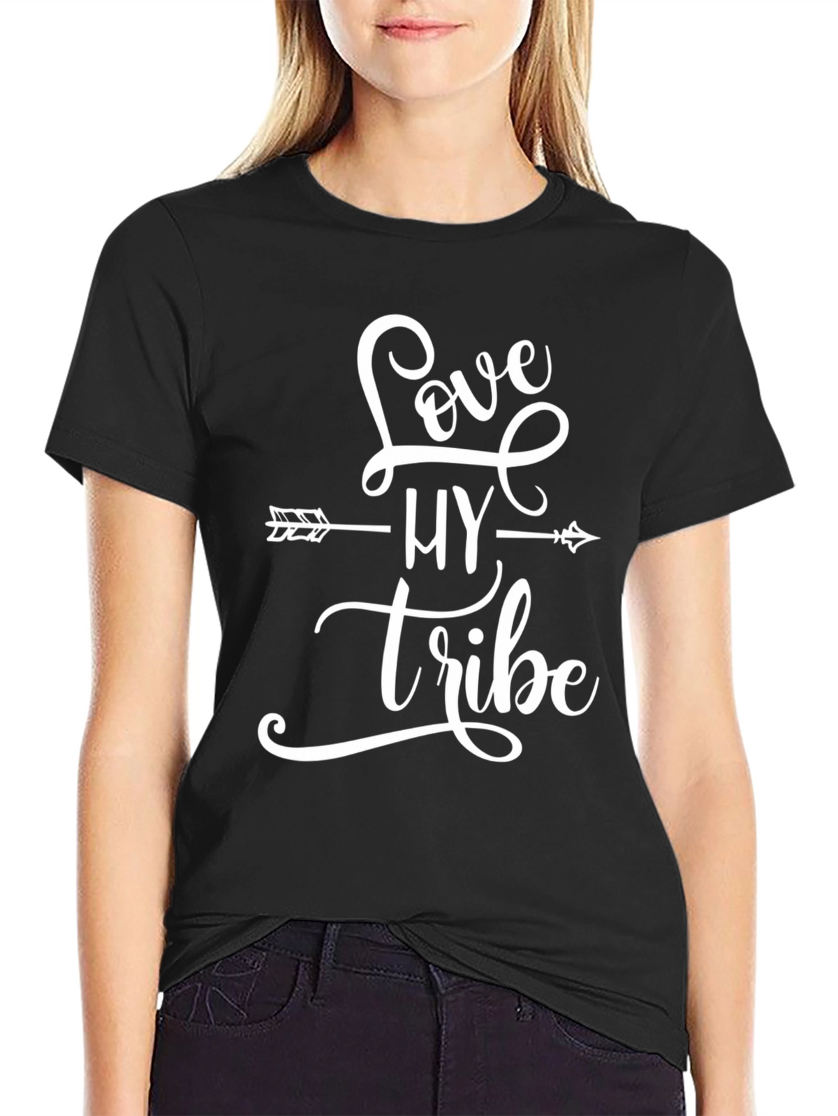 Love My Tribe Graphic T-Shirt - Casual Cotton Tee