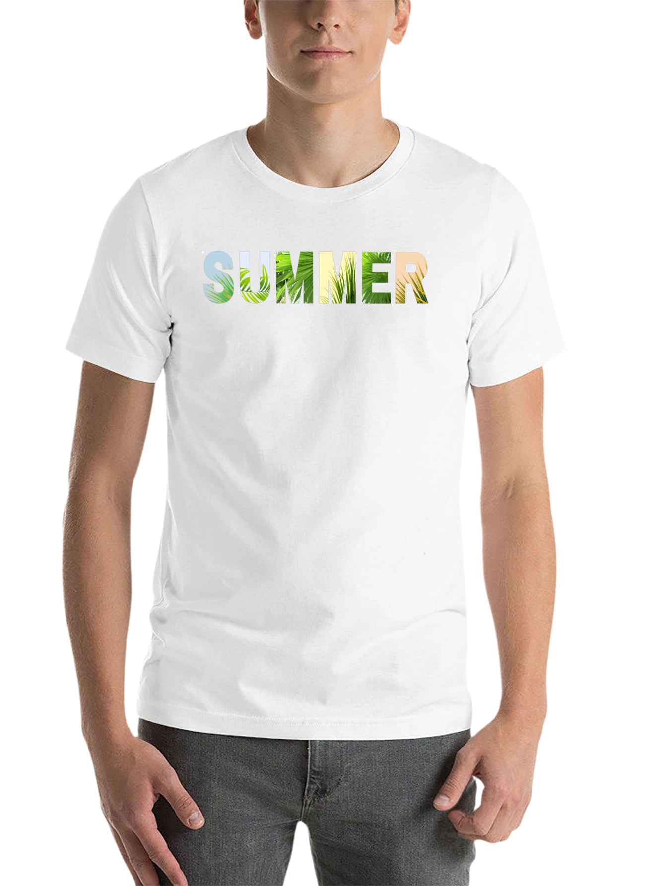 Summer Graphic Print T-Shirt - Black