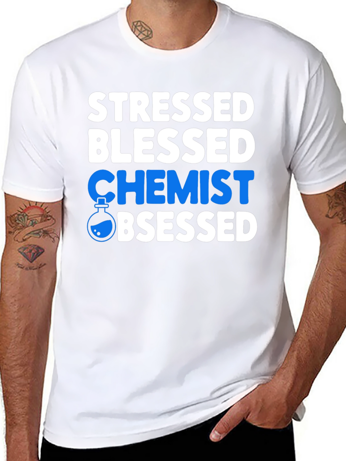 Stressed Blessed Chemist Obsessed T-Shirt