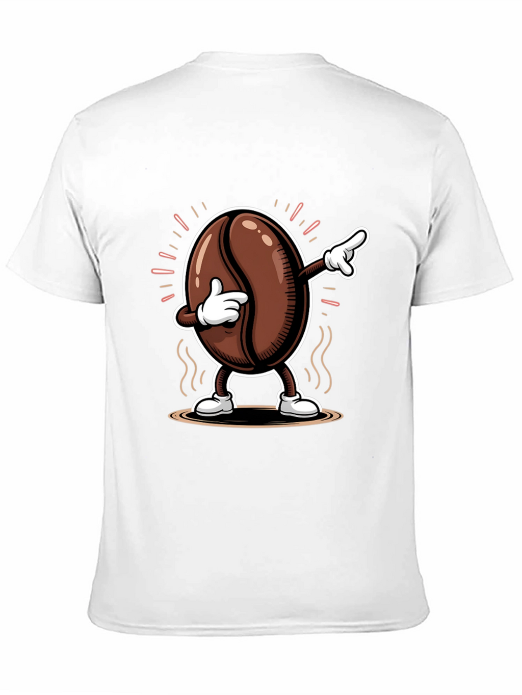 Dabbing Coffee Bean Graphic Tee - Black