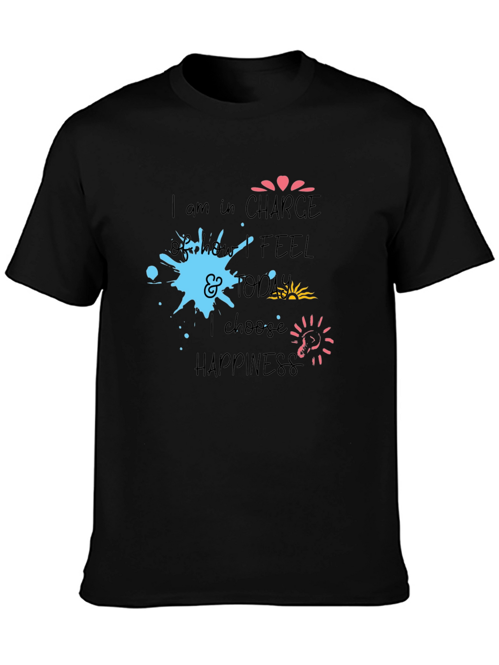 Inspiring Graphic Tee - Choose Happiness
