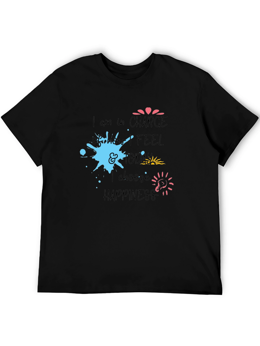 Inspiring Graphic Tee - Choose Happiness