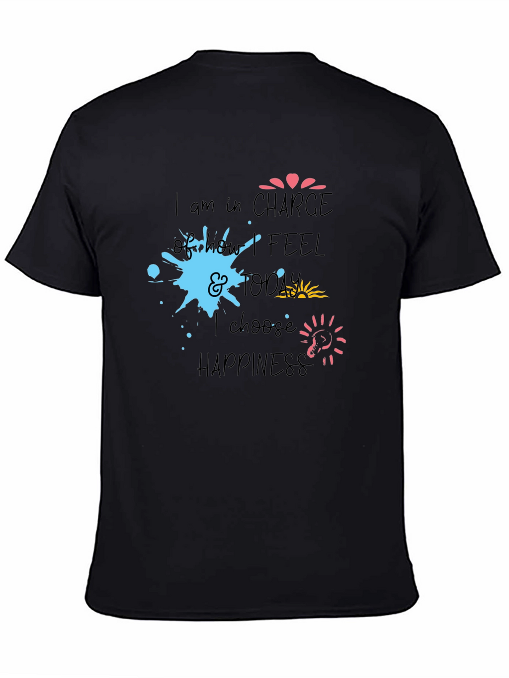 Inspiring Graphic Tee - Choose Happiness