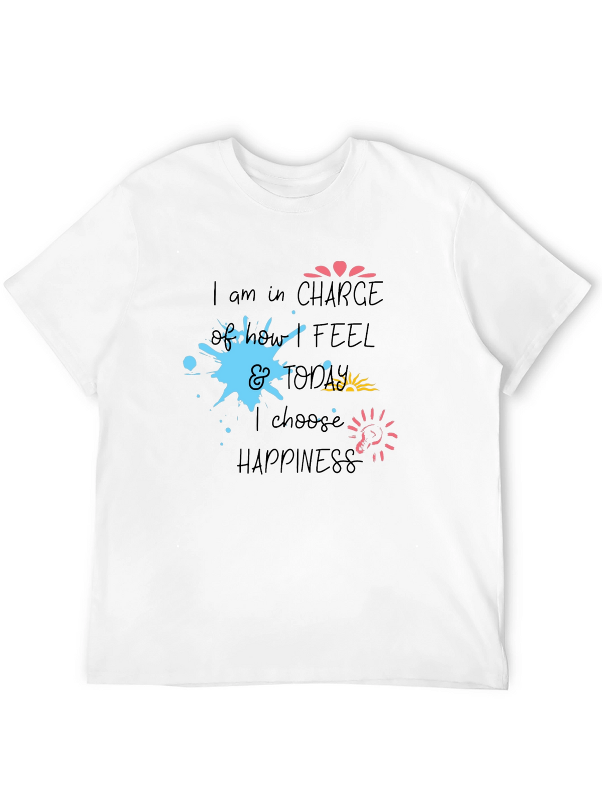 Inspiring Graphic Tee - Choose Happiness