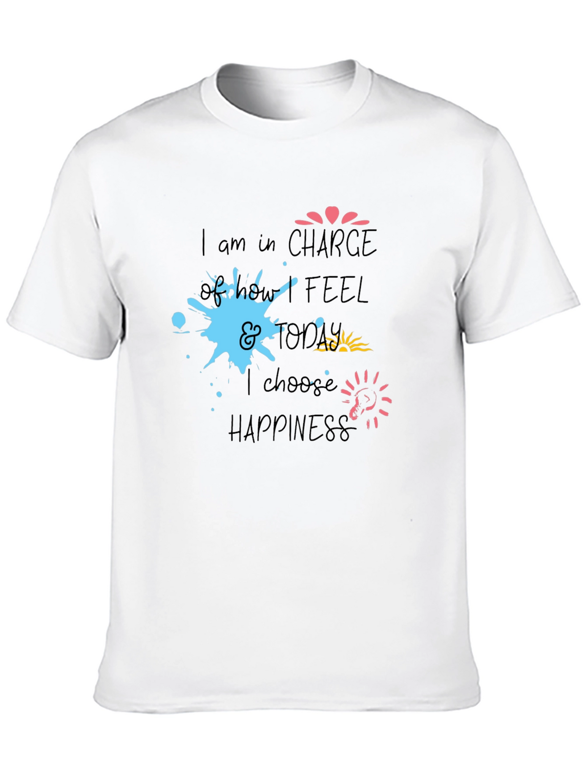 Inspiring Graphic Tee - Choose Happiness