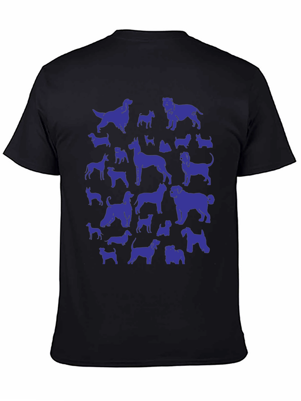 Dog Breeds Graphic Tee - Black