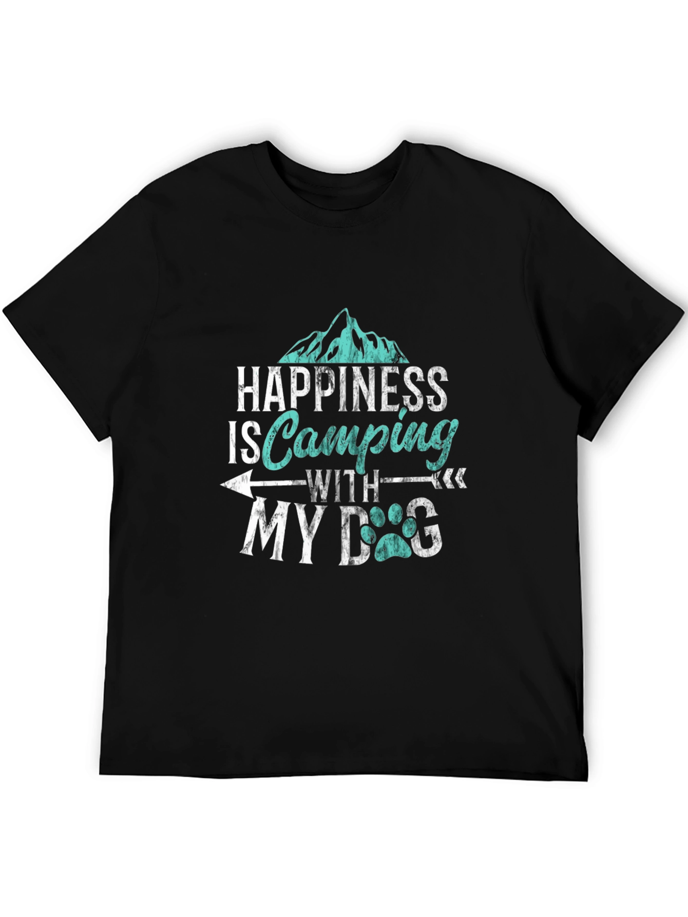 Happiness is Camping with My Dog T-Shirt
