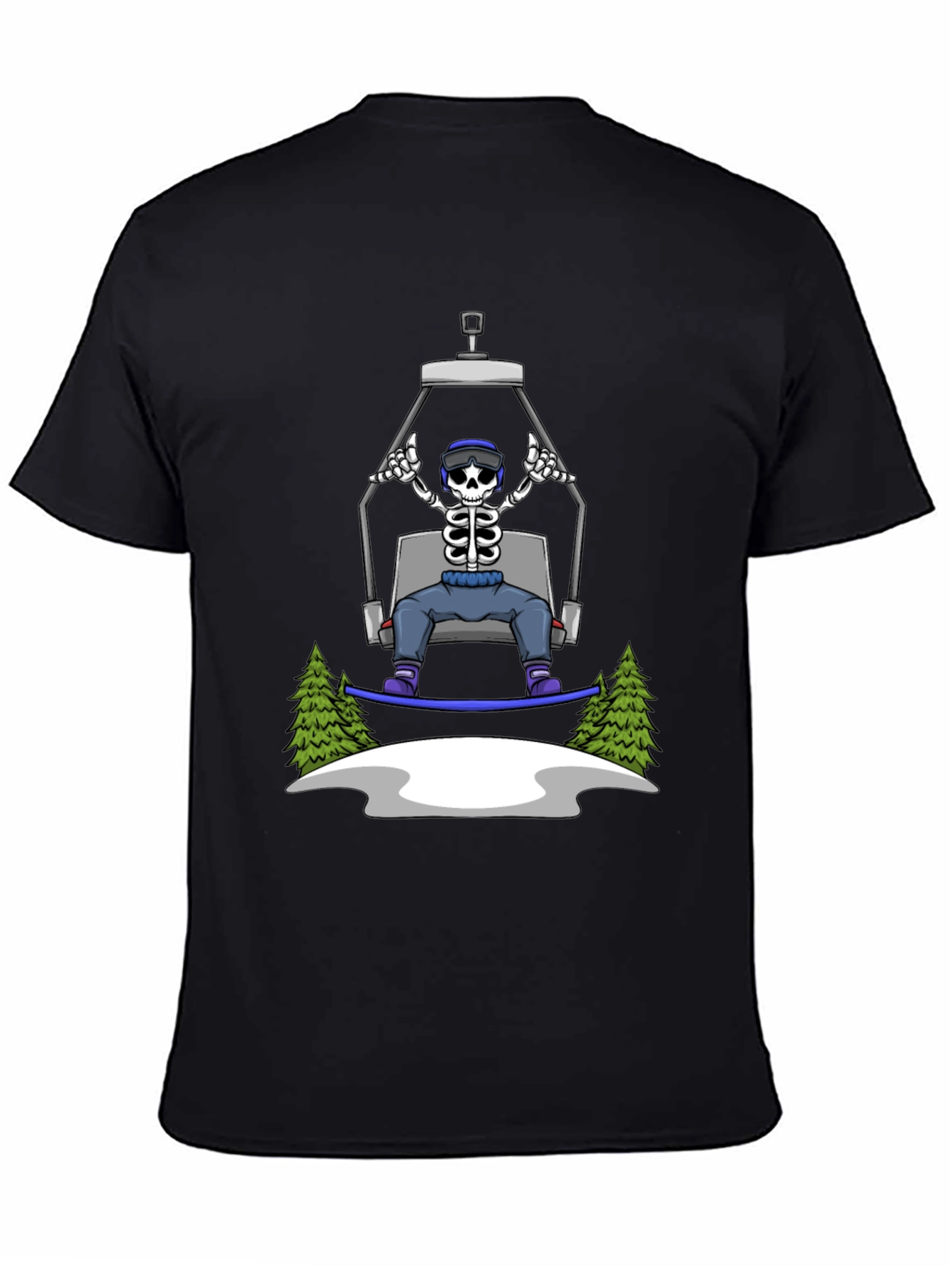 Skeleton Snowboarder T-Shirt: Ride in Style!