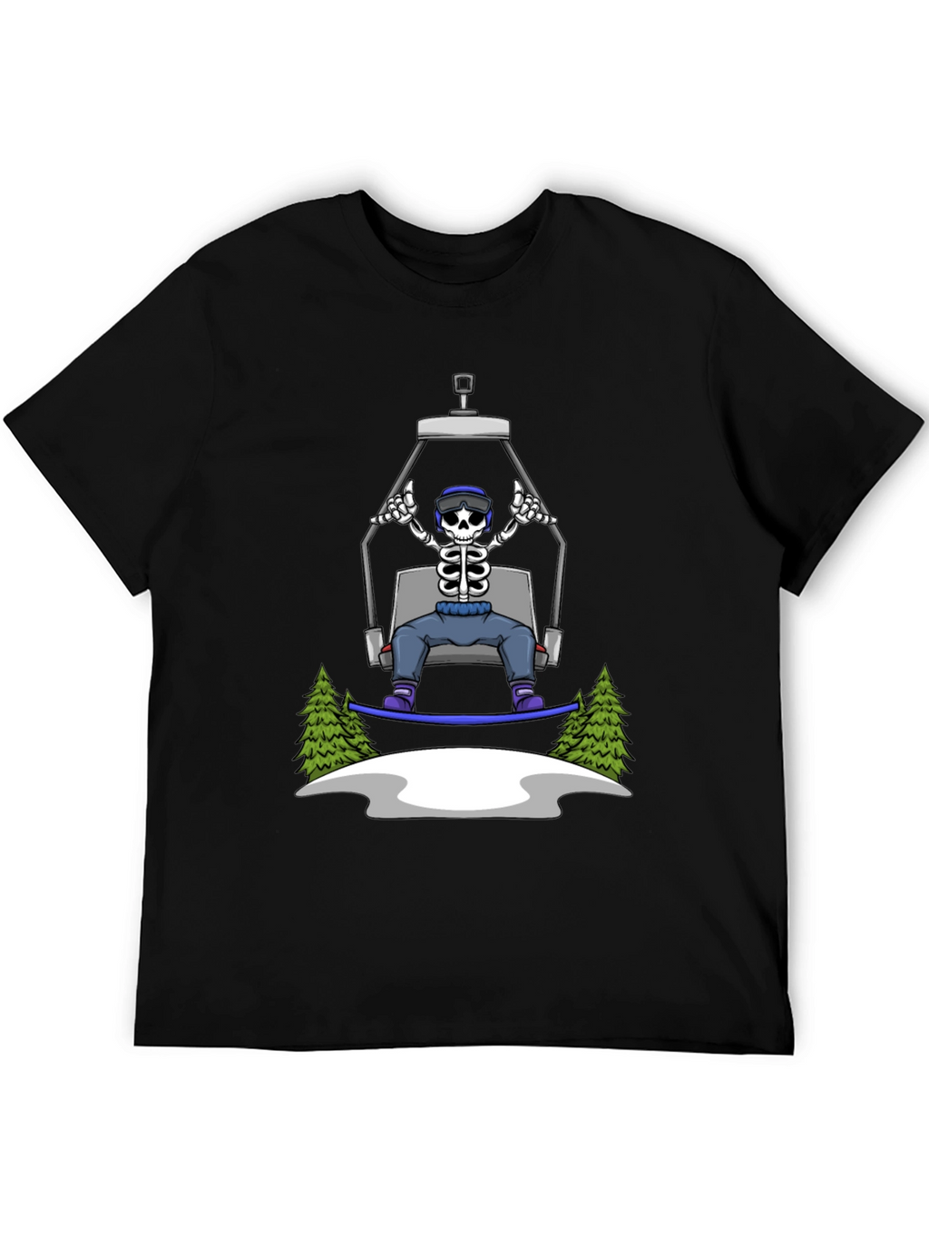 Skeleton Snowboarder T-Shirt: Ride in Style!