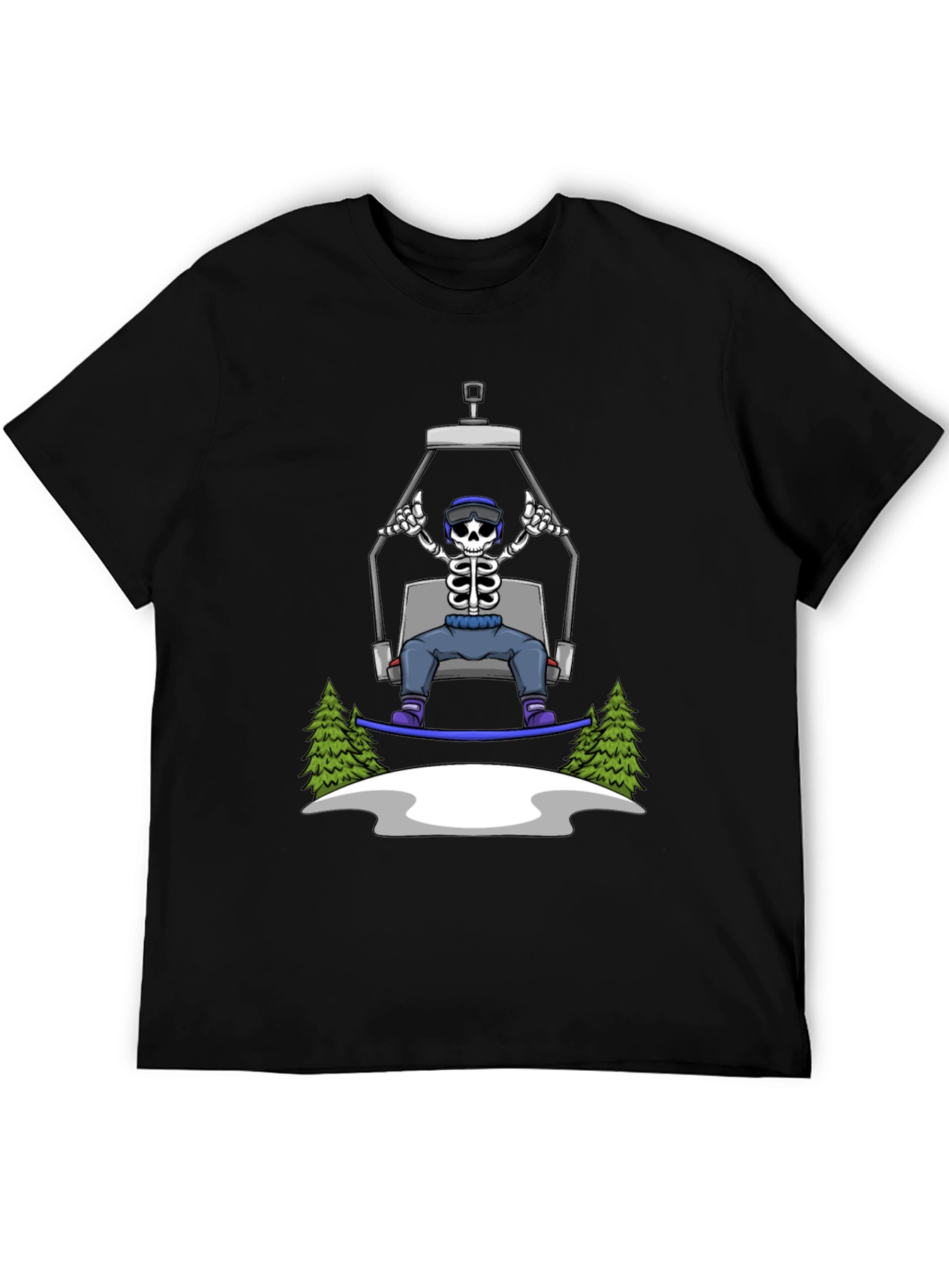 Skeleton Snowboarder T-Shirt: Ride in Style!