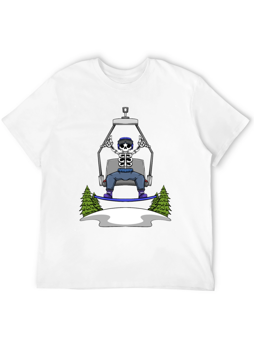 Skeleton Snowboarder T-Shirt: Ride in Style!