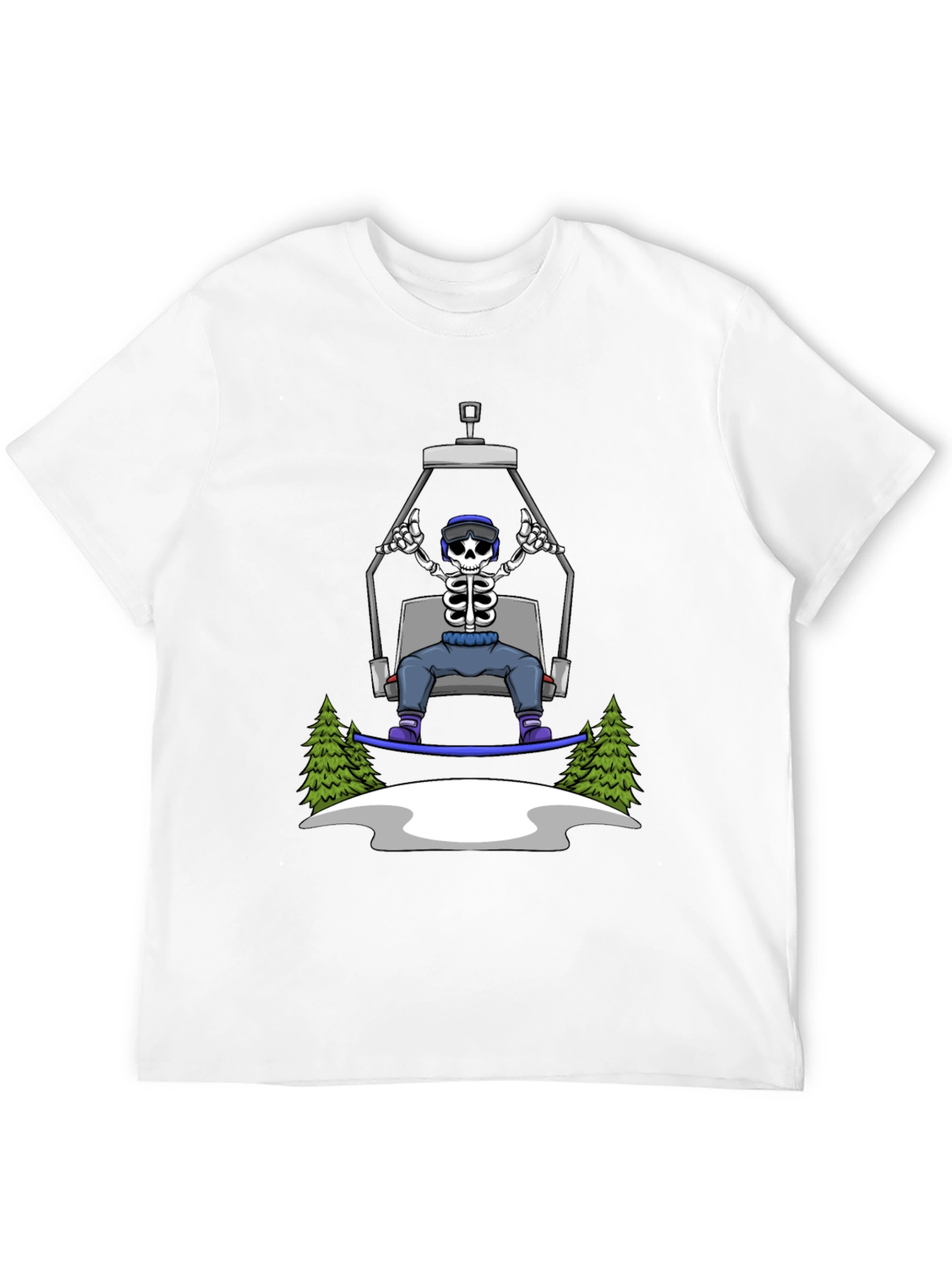 Skeleton Snowboarder T-Shirt: Ride in Style!