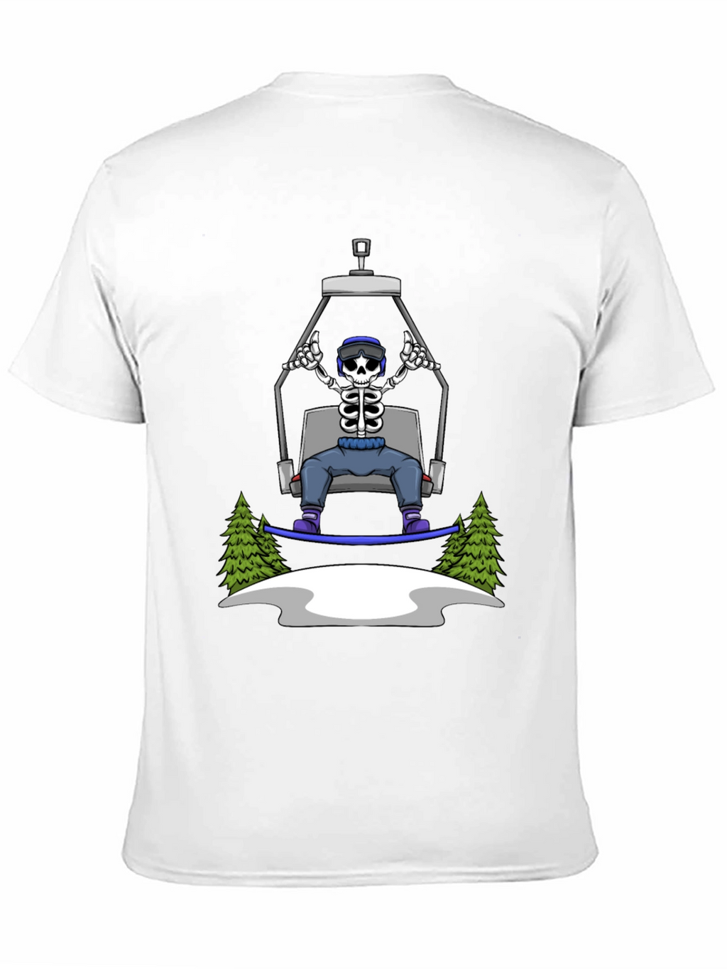 Skeleton Snowboarder T-Shirt: Ride in Style!