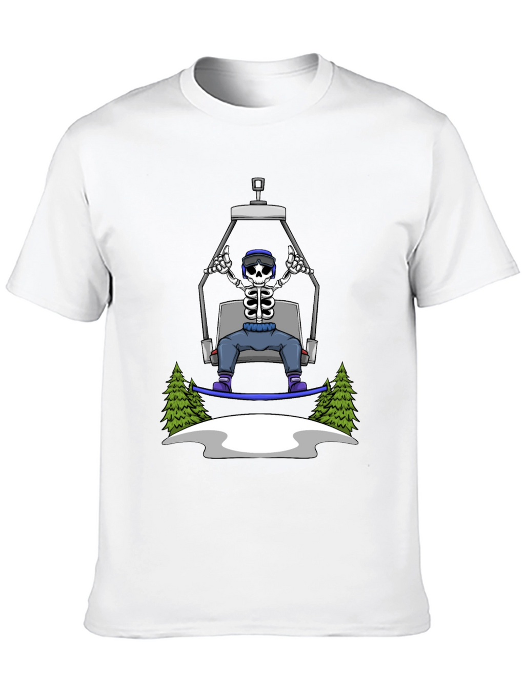 Skeleton Snowboarder T-Shirt: Ride in Style!