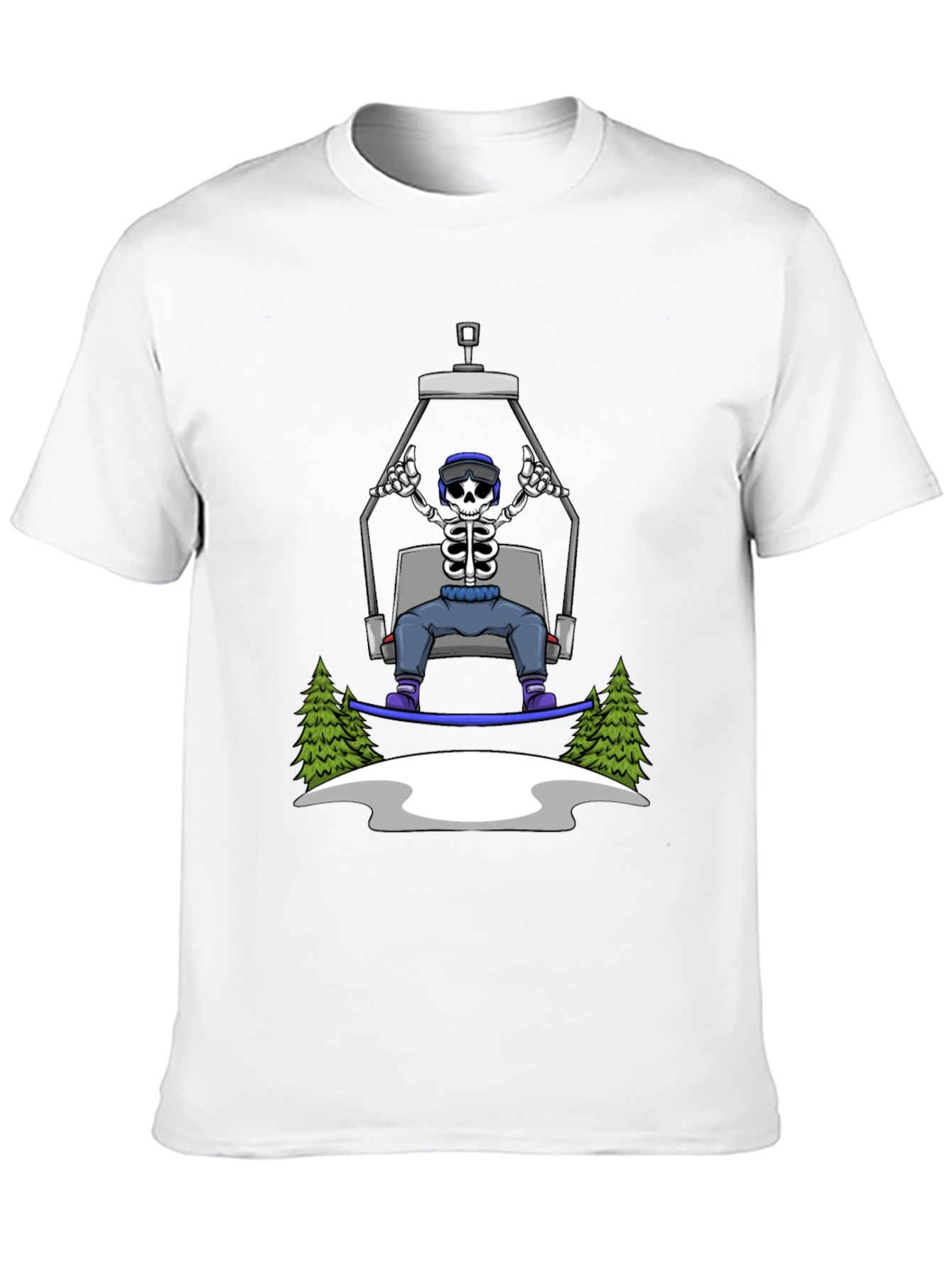 Skeleton Snowboarder T-Shirt: Ride in Style!