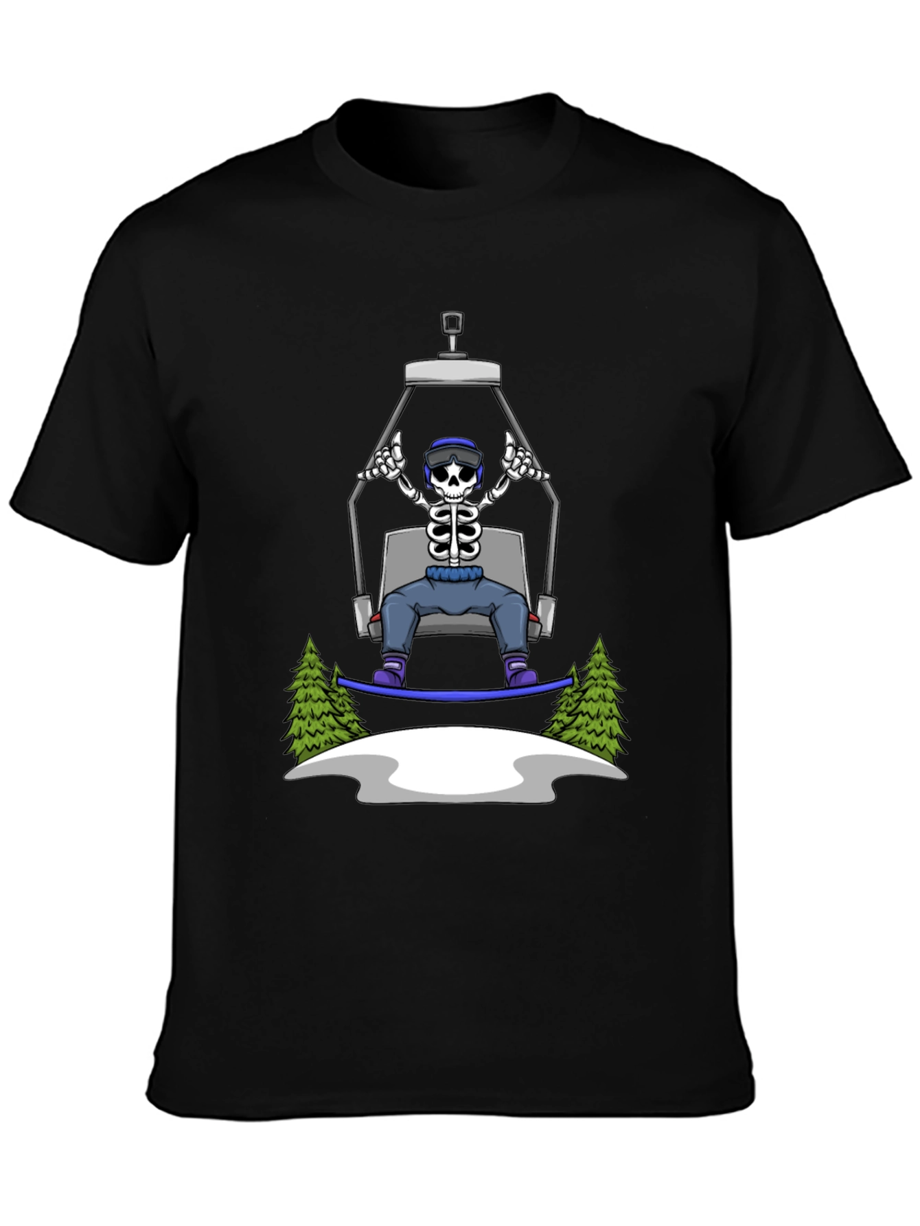 Skeleton Snowboarder T-Shirt: Ride in Style!