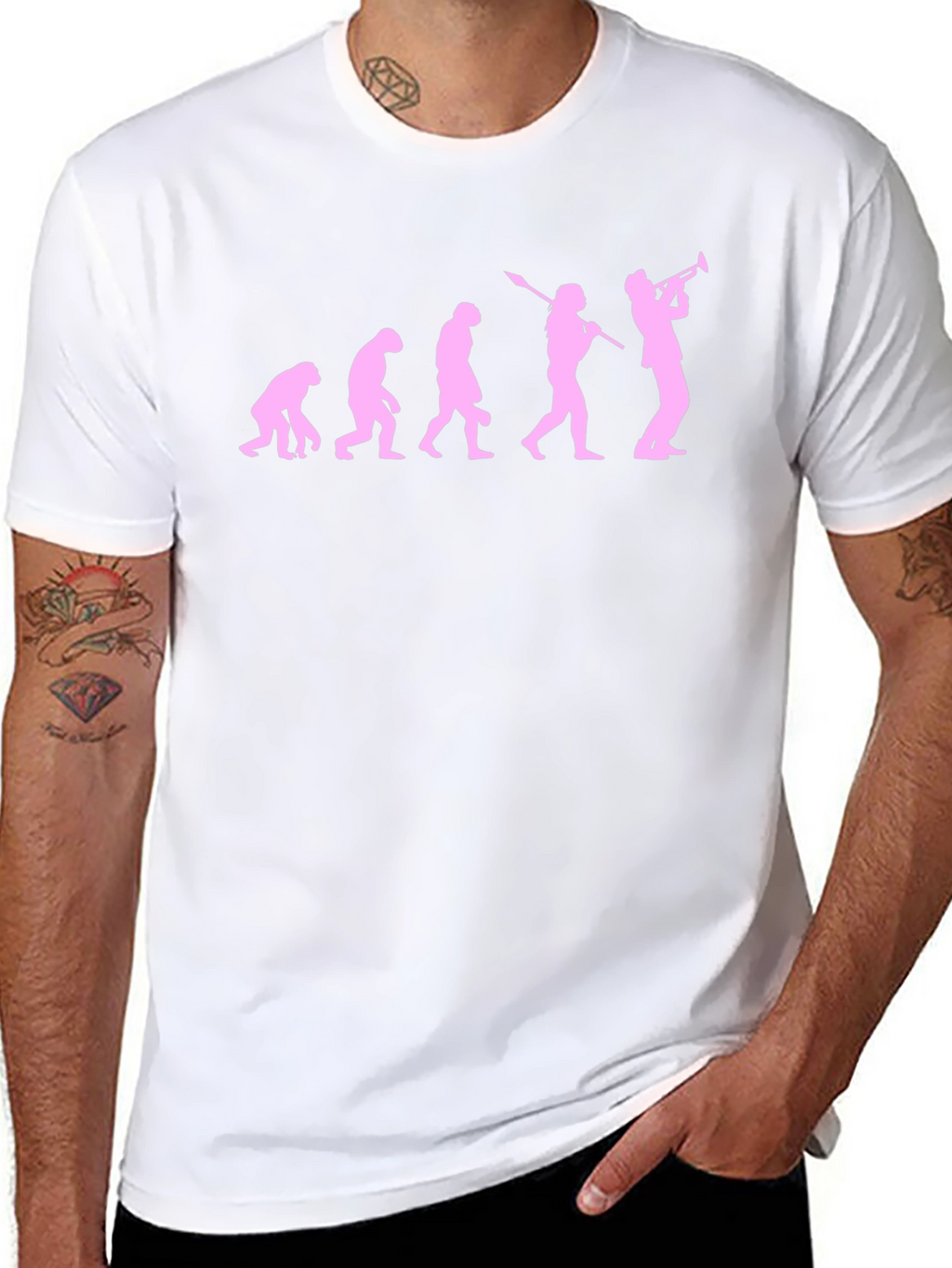 Evolution of Trumpet Player T-Shirt