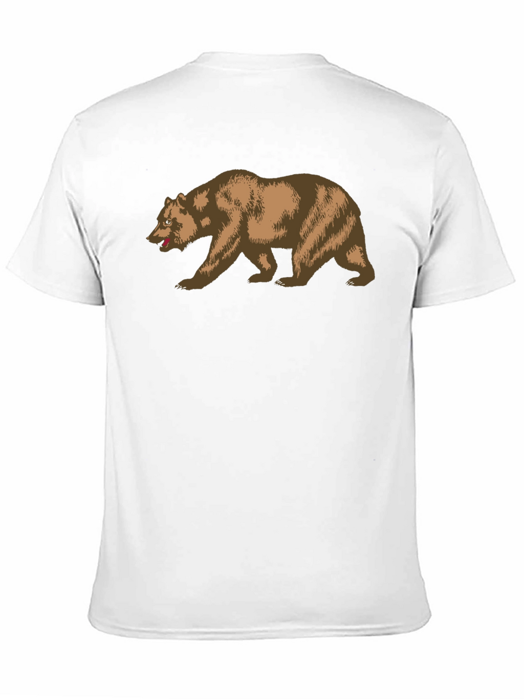 California Bear Graphic Tee - Black Cotton T-Shirt