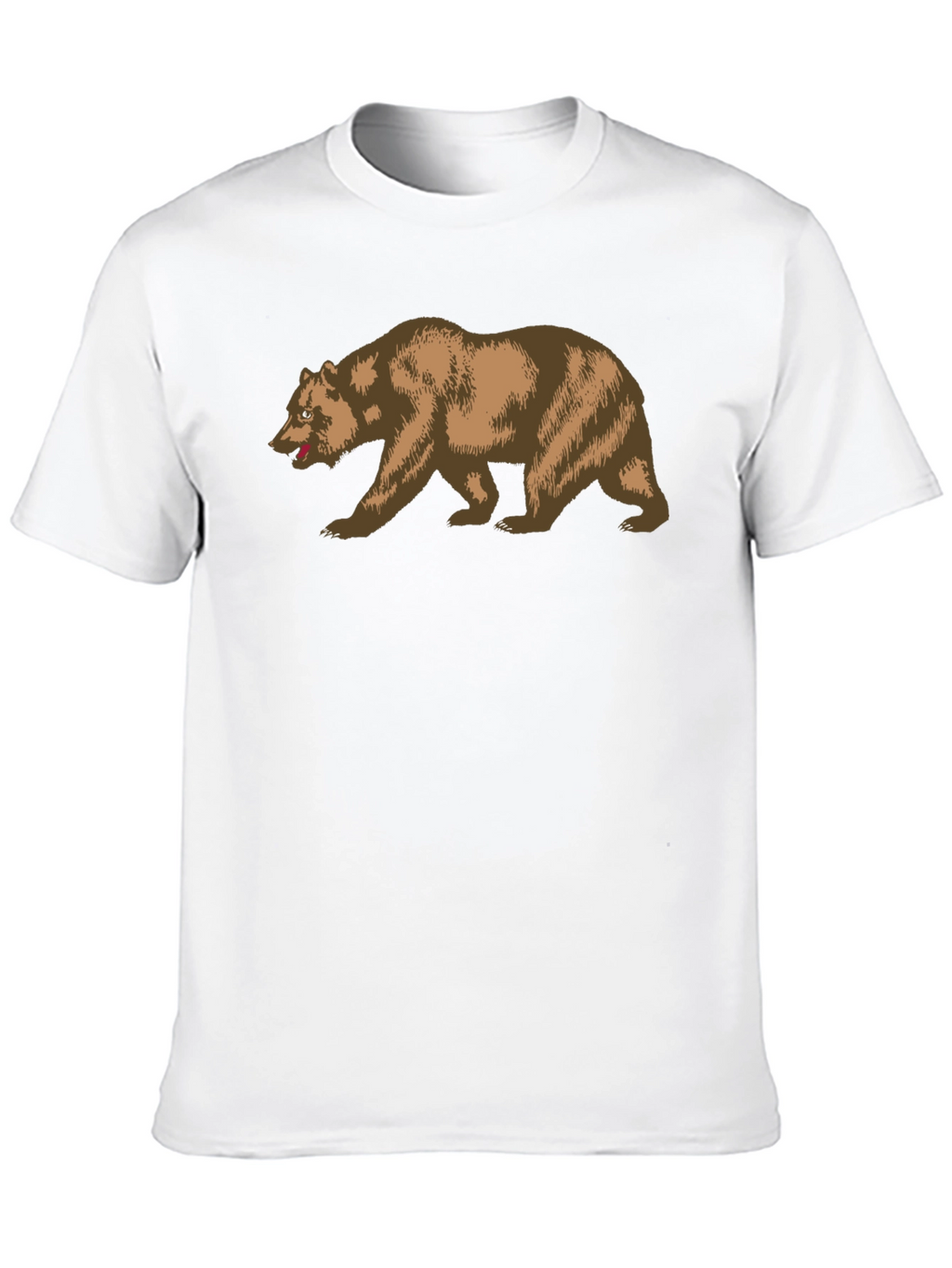 California Bear Graphic Tee - Black Cotton T-Shirt