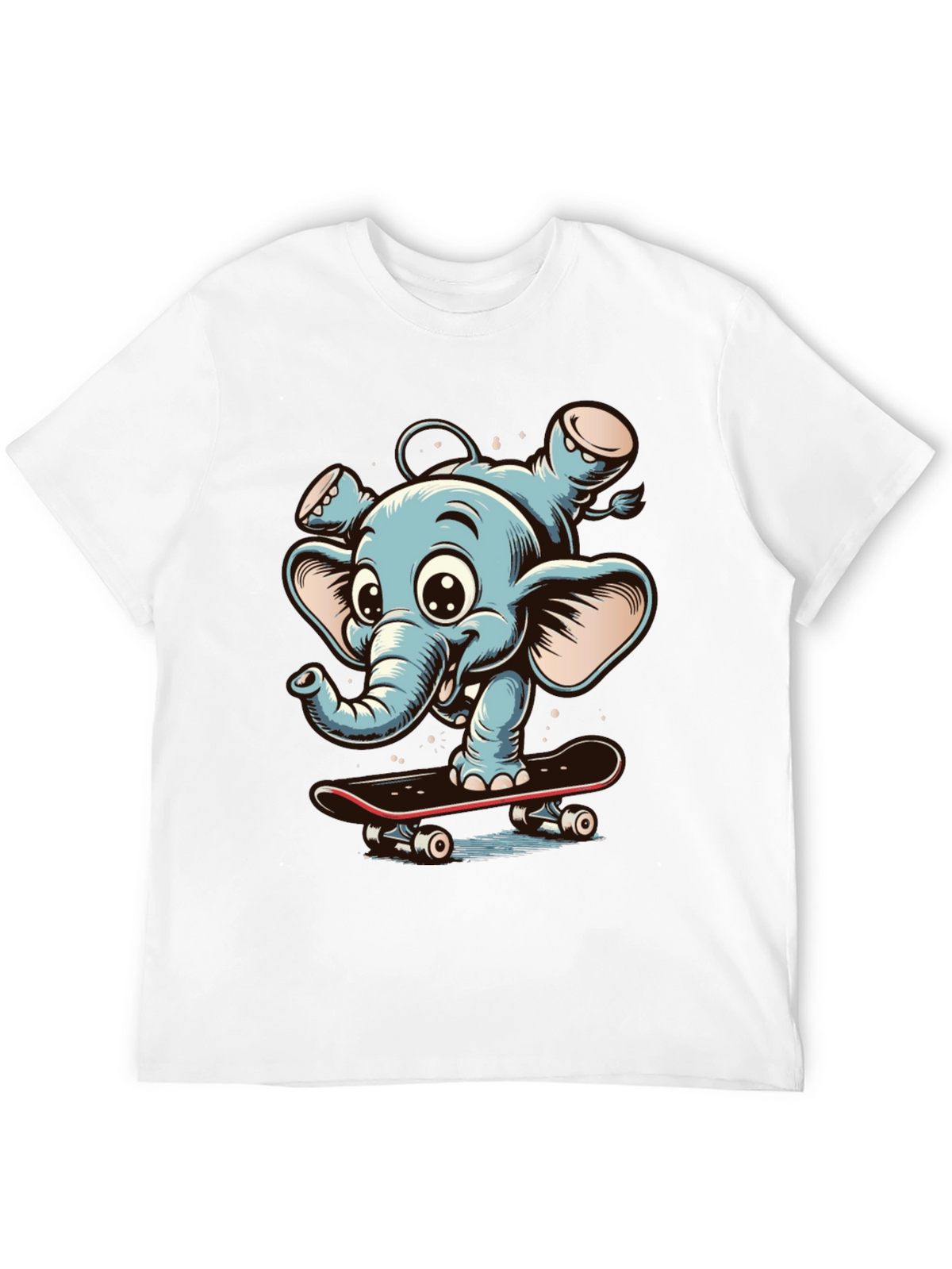 Elephant Skateboard Graphic Tee