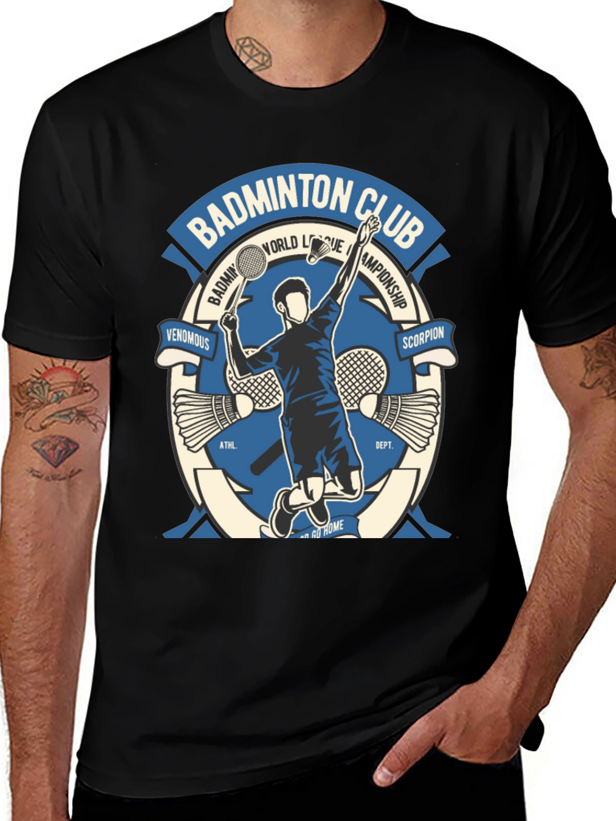 Badminton Club Graphic Tee