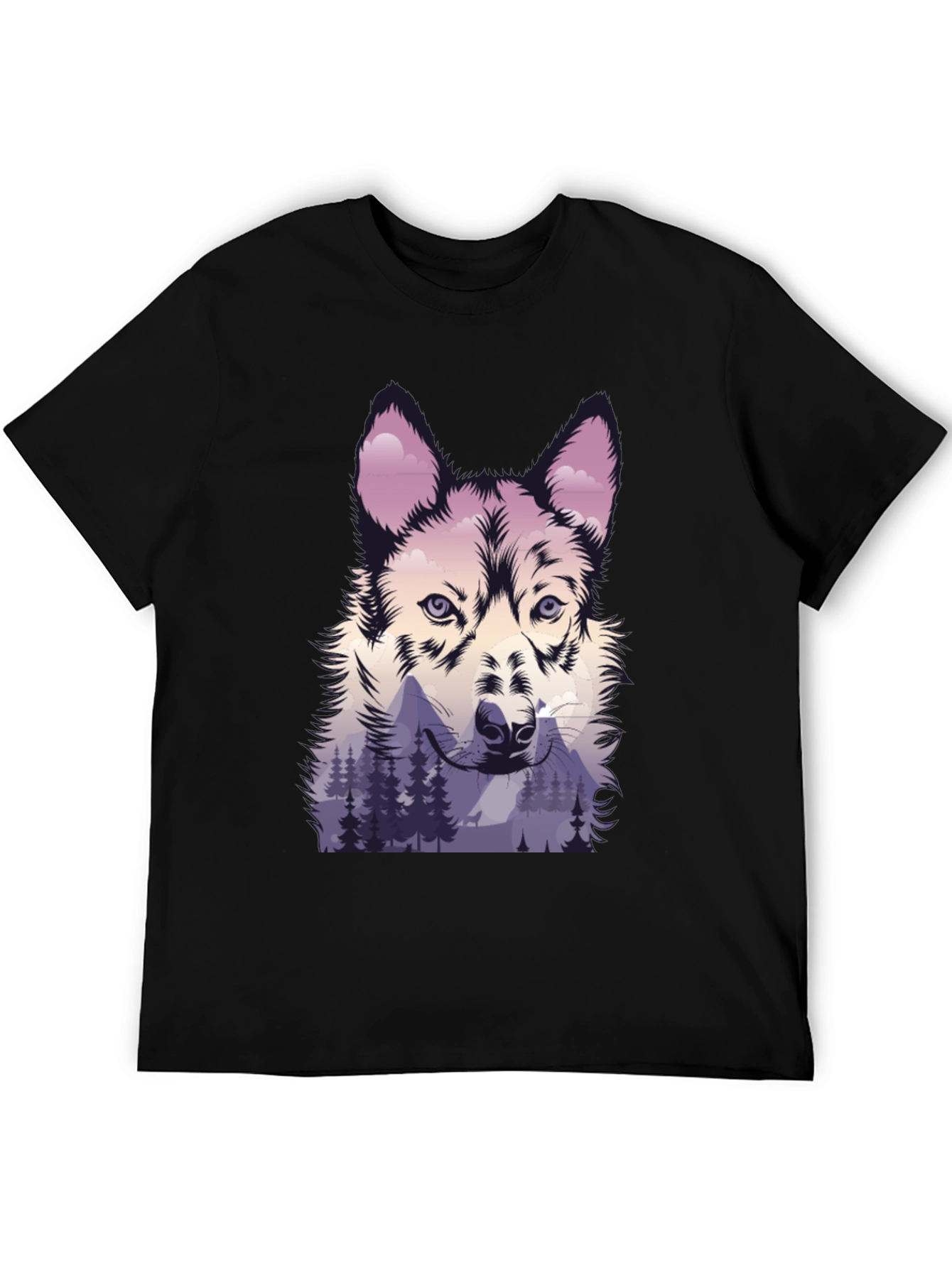 Wolf & Mountain Graphic Tee