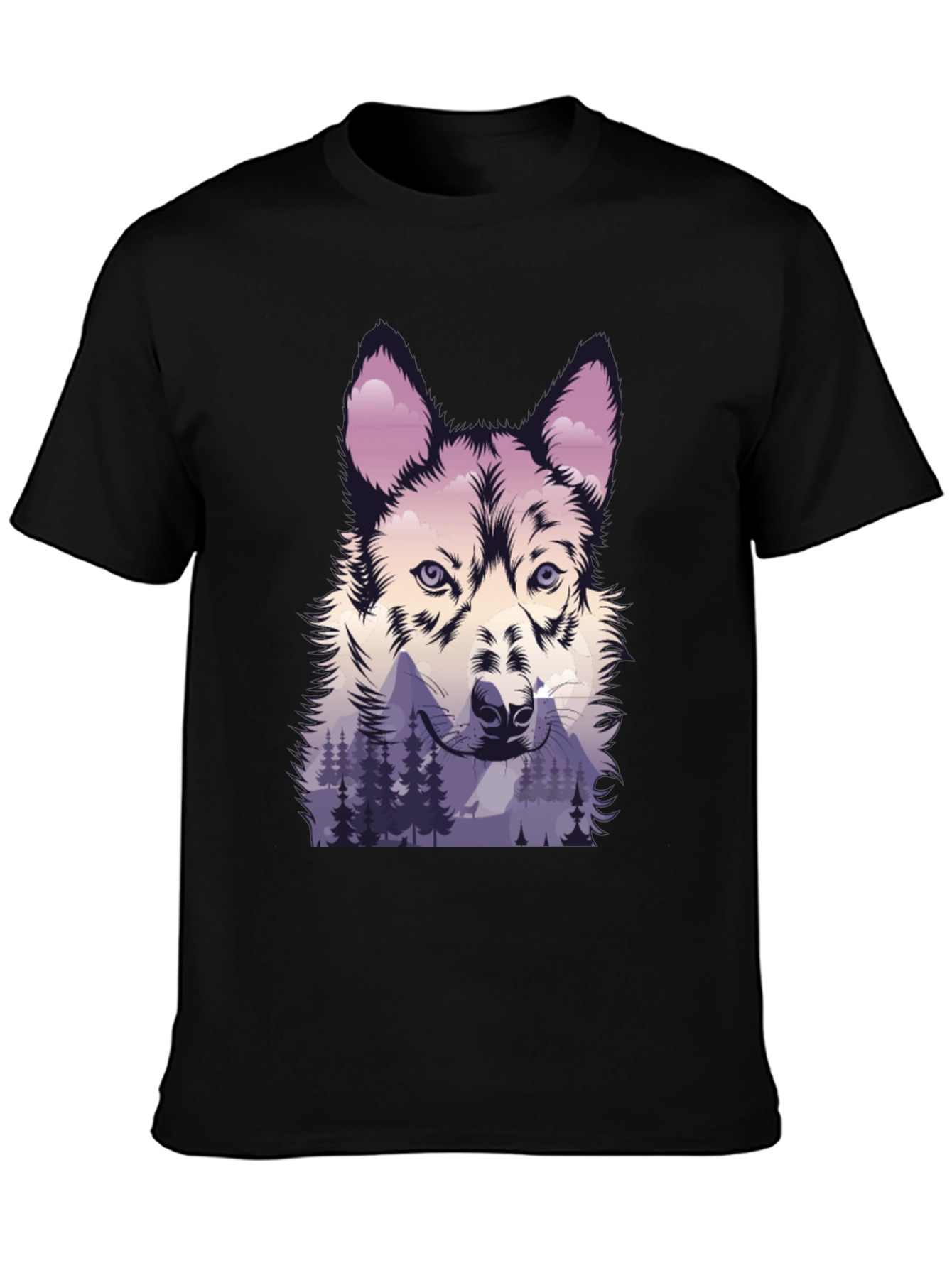 Wolf & Mountain Graphic Tee
