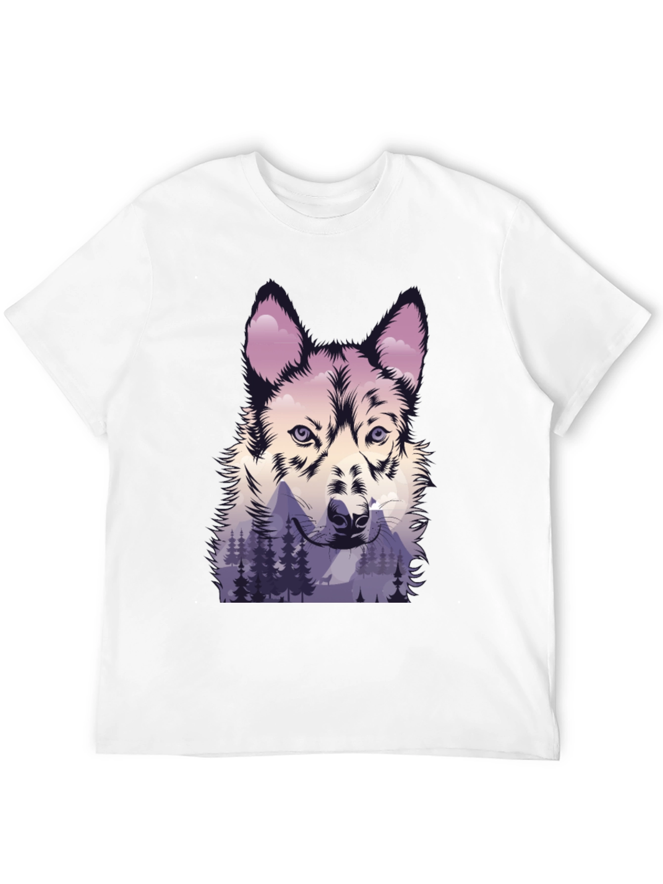 Wolf & Mountain Graphic Tee