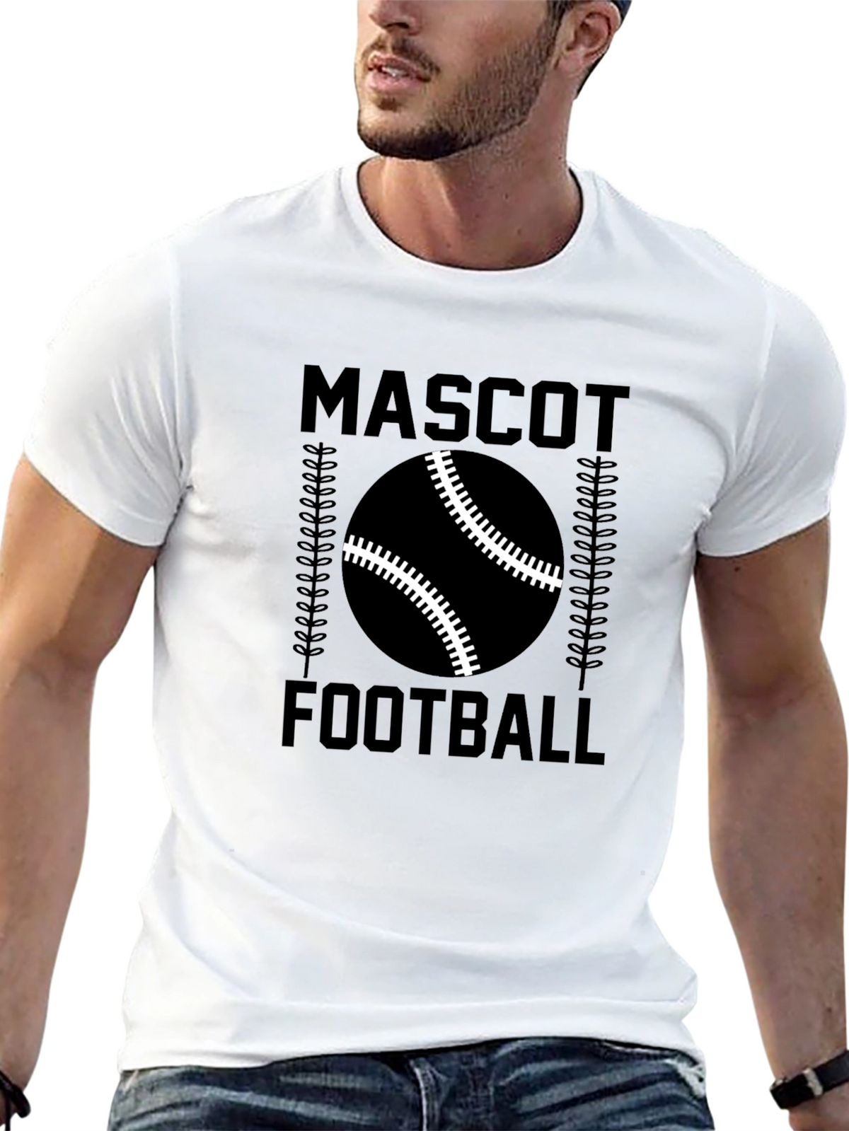 Mascot Football Graphic T-Shirt
